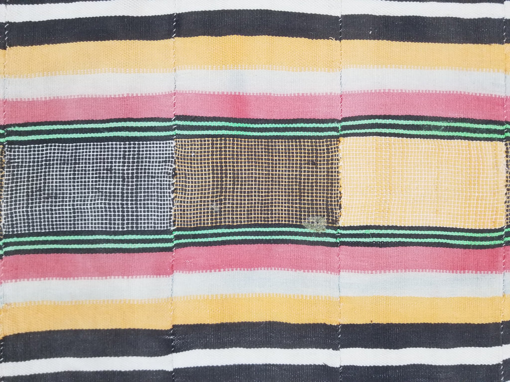 Vintage Traditional African Handwoven Striped Blanket Throw 212x135cm