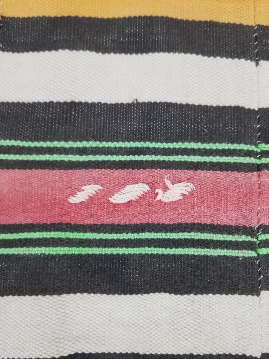 Vintage Traditional African Handwoven Striped Blanket Throw 212x135cm