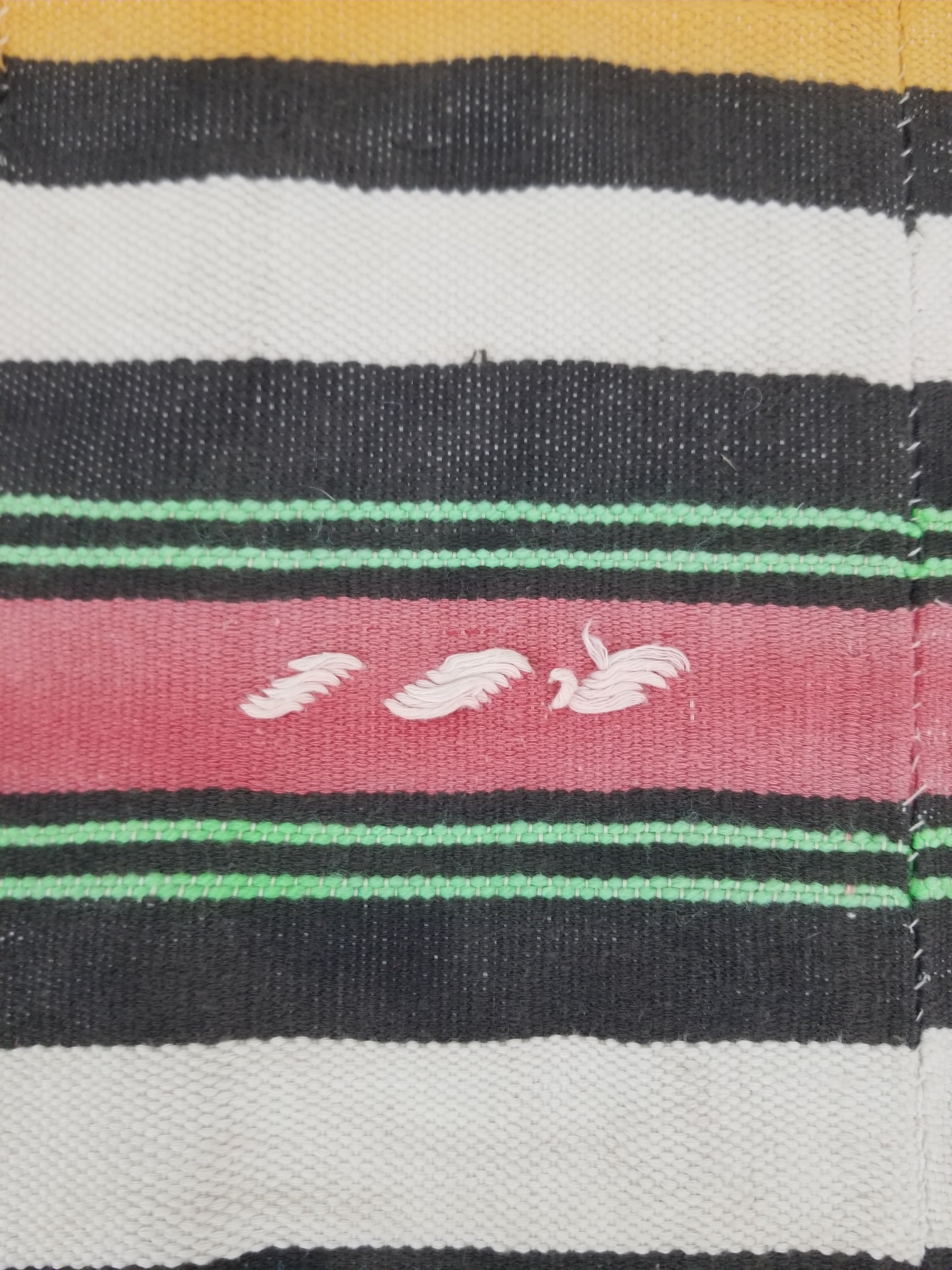 Vintage Traditional African Handwoven Striped Blanket Throw 212x135cm