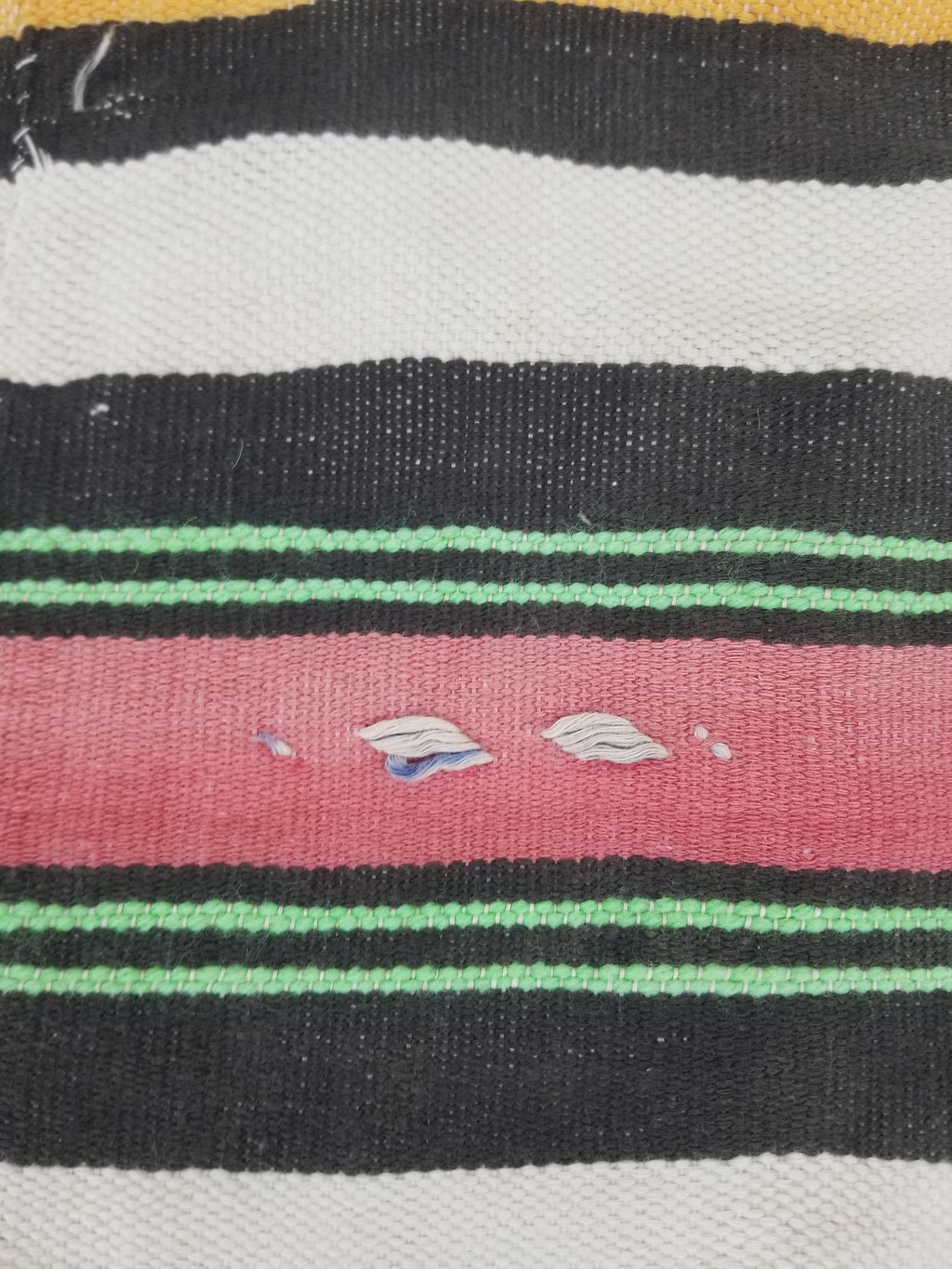 Vintage Traditional African Handwoven Striped Blanket Throw 212x135cm