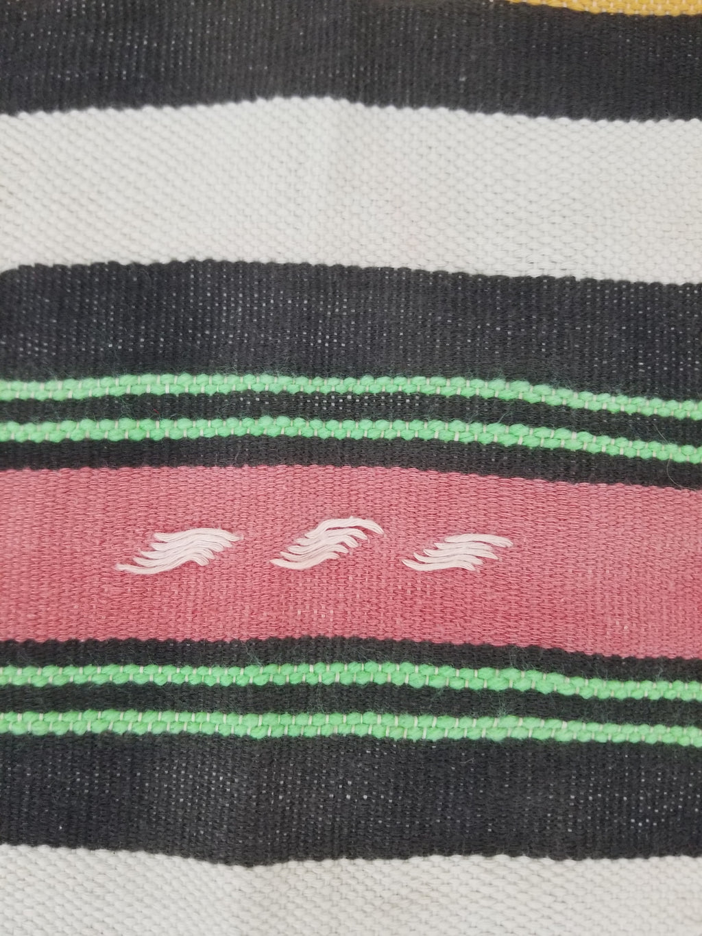 Vintage Traditional African Handwoven Striped Blanket Throw 212x135cm
