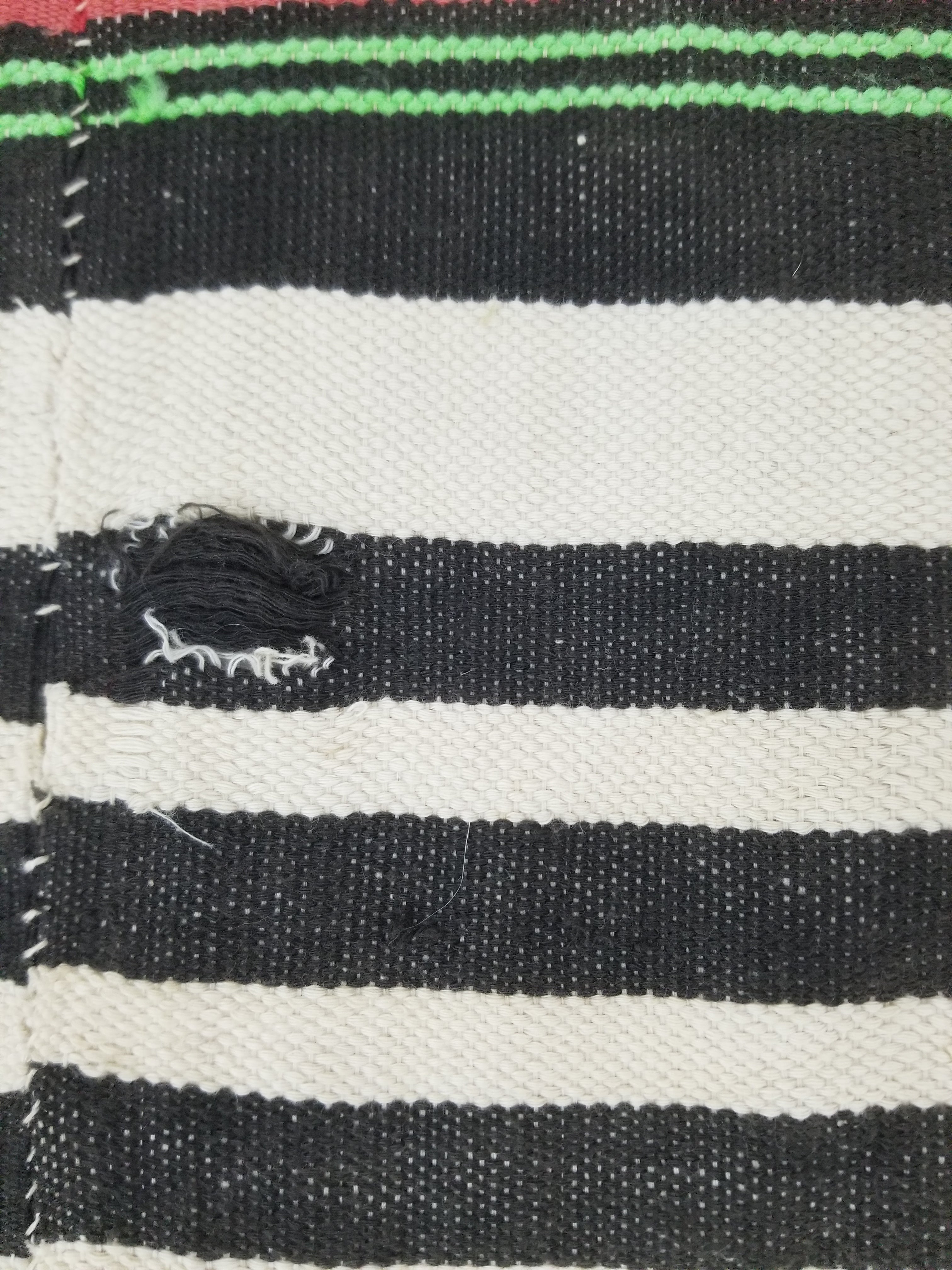 Vintage Traditional African Handwoven Striped Blanket Throw 212x135cm