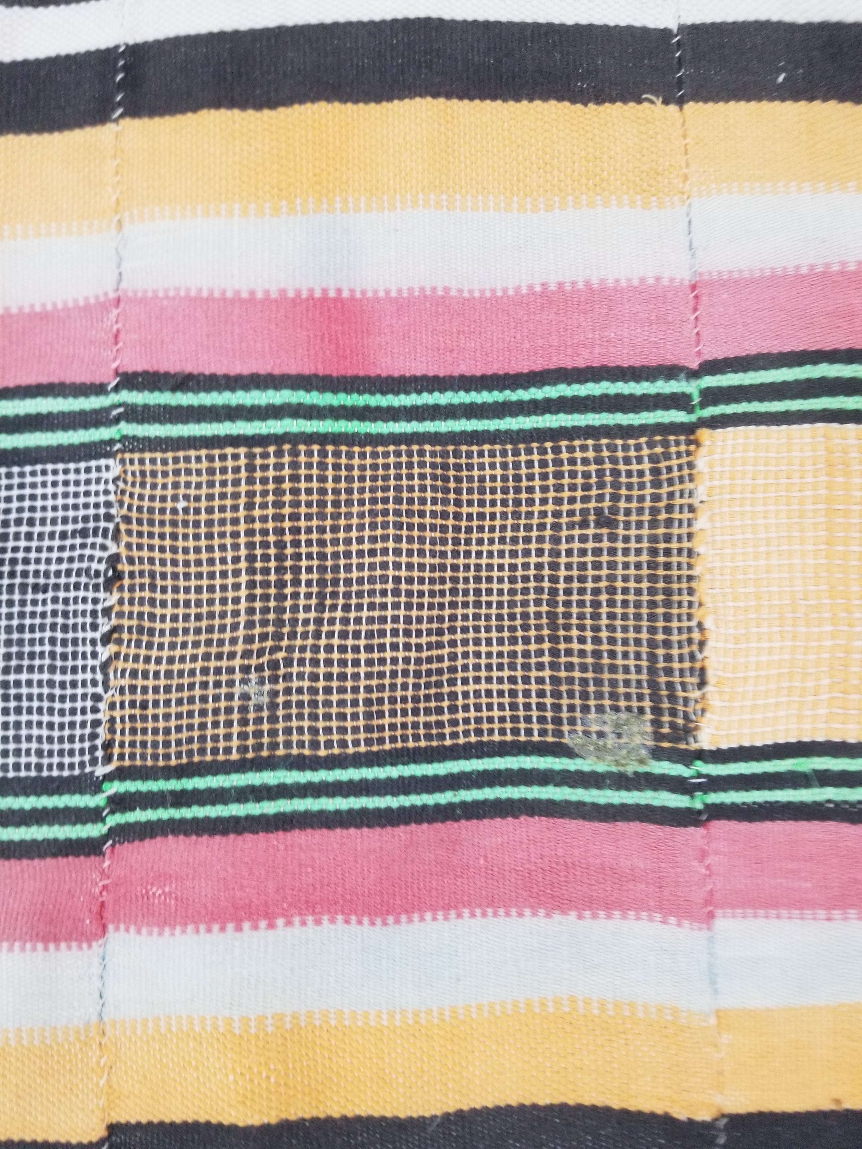 Vintage Traditional African Handwoven Striped Blanket Throw 212x135cm