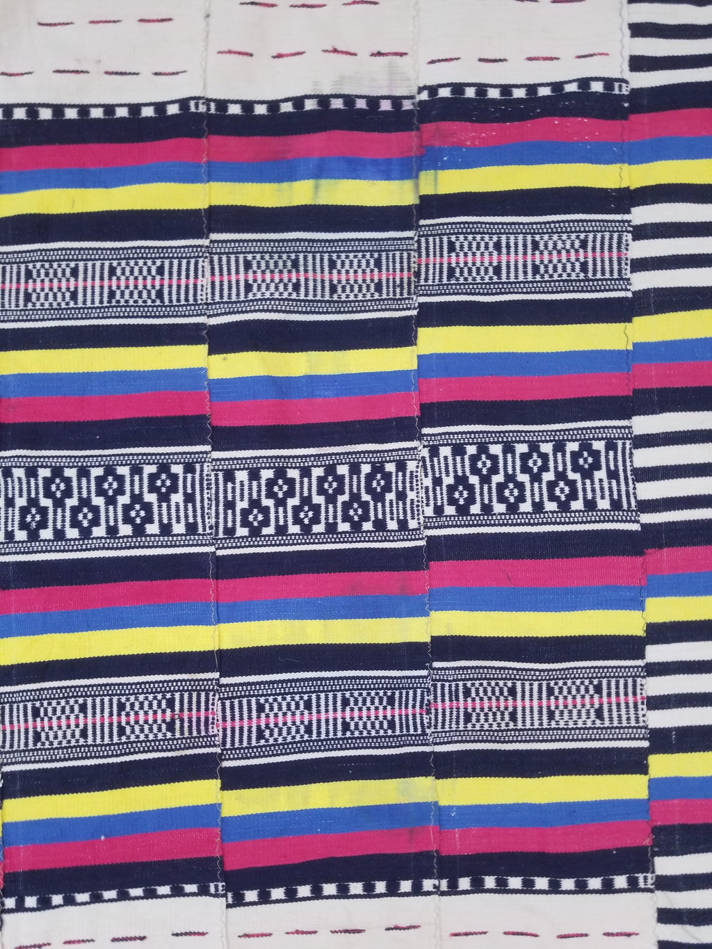 Vintage African Handwoven Ewe Kente Cloth - Ghana Ceremonial Textile 230x125cm
