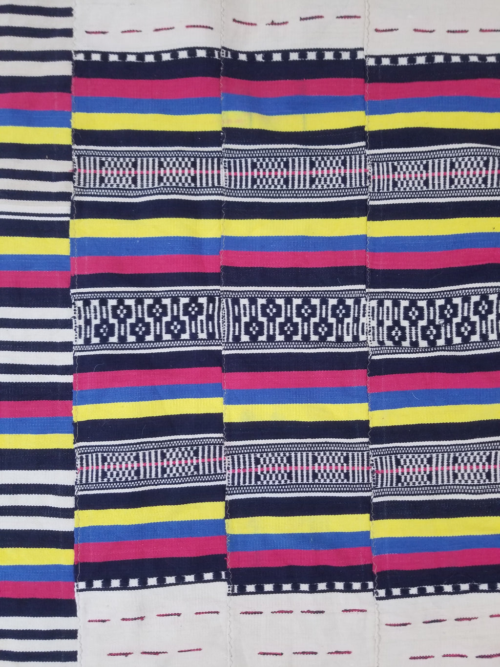 Vintage African Handwoven Ewe Kente Cloth - Ghana Ceremonial Textile 230x125cm