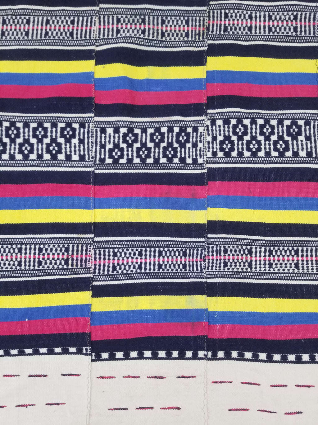 Vintage African Handwoven Ewe Kente Cloth - Ghana Ceremonial Textile 230x125cm