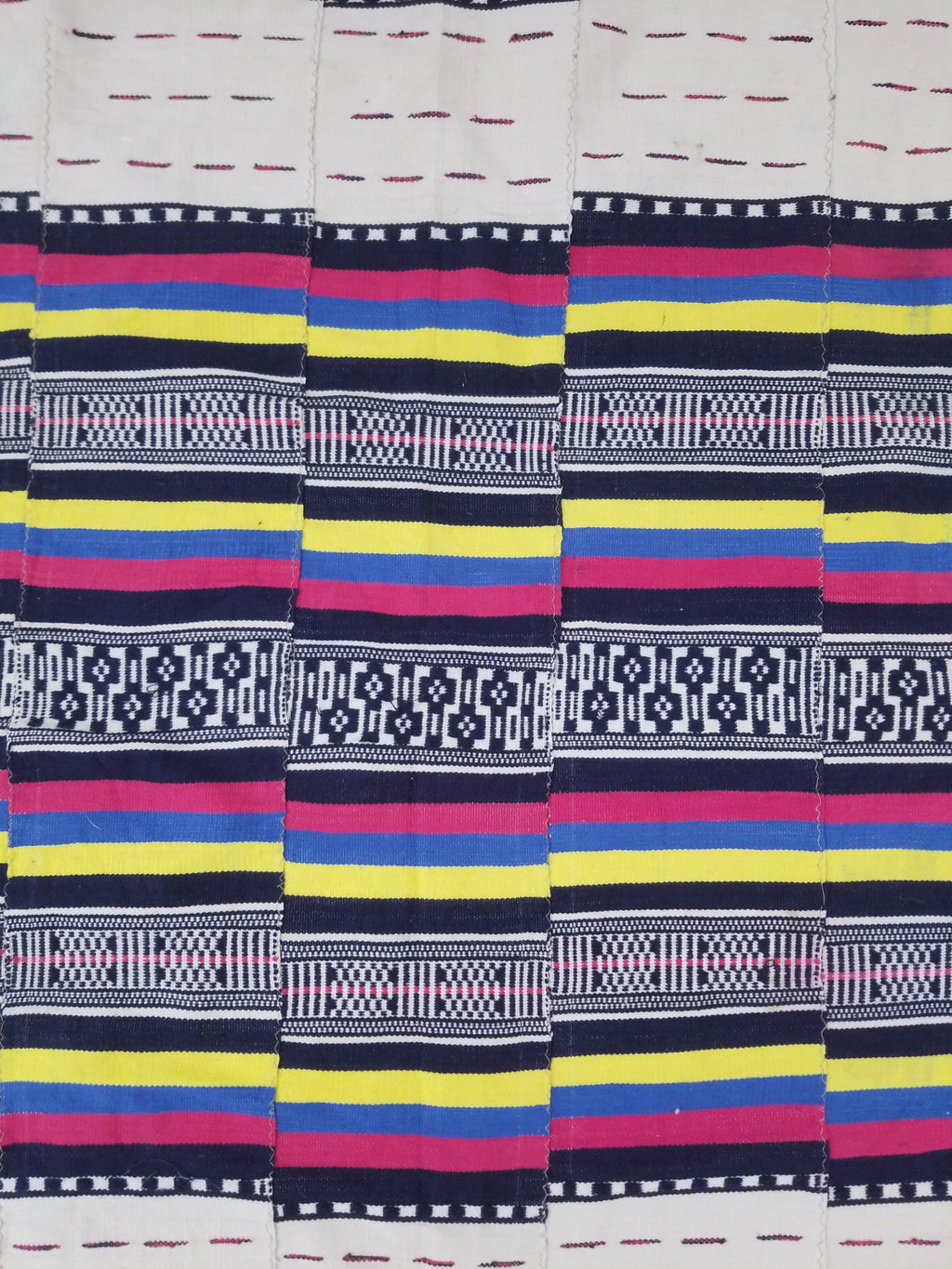 Vintage African Handwoven Ewe Kente Cloth - Ghana Ceremonial Textile 230x125cm