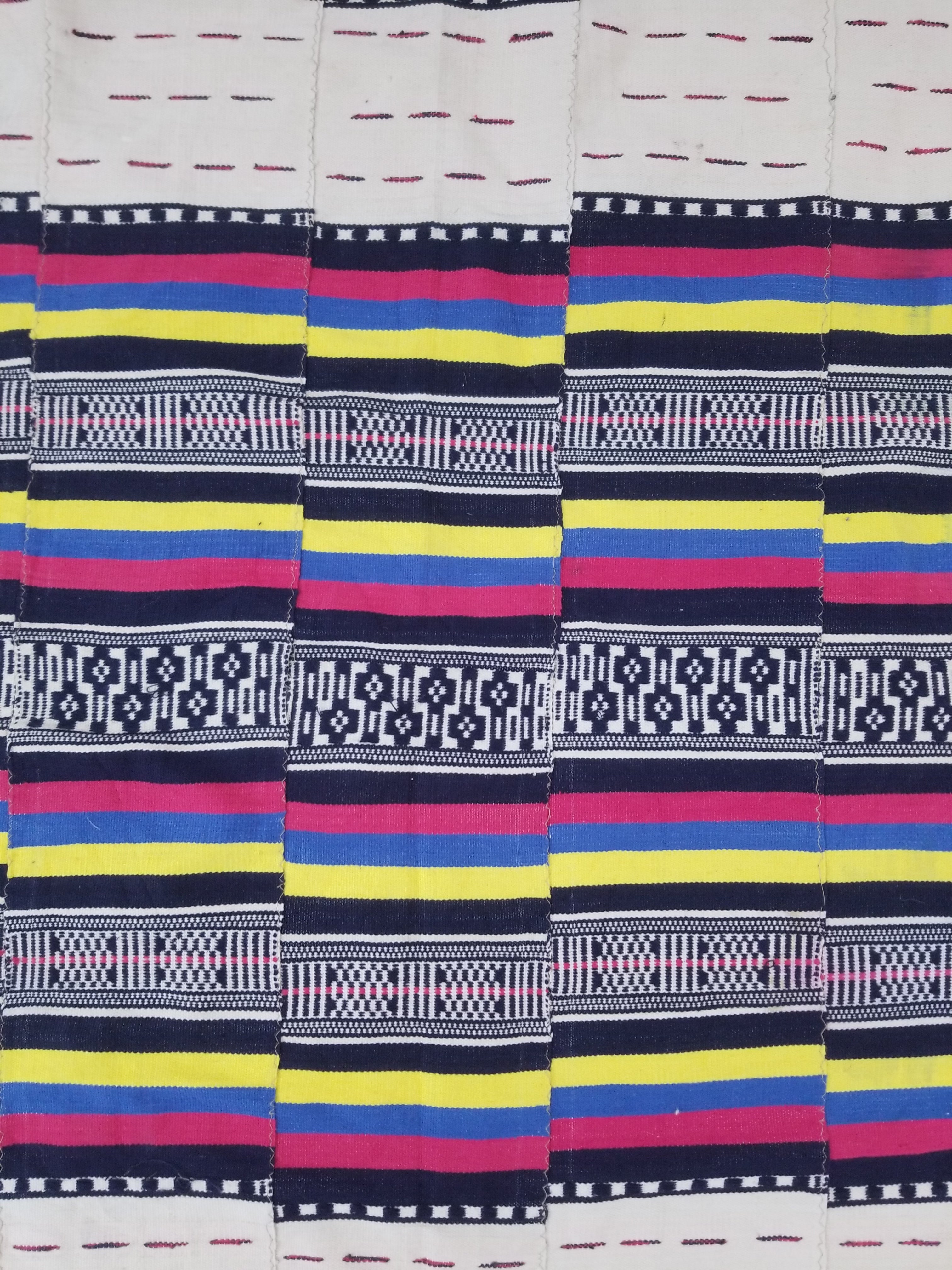 Vintage African Handwoven Ewe Kente Cloth - Ghana Ceremonial Textile 230x125cm
