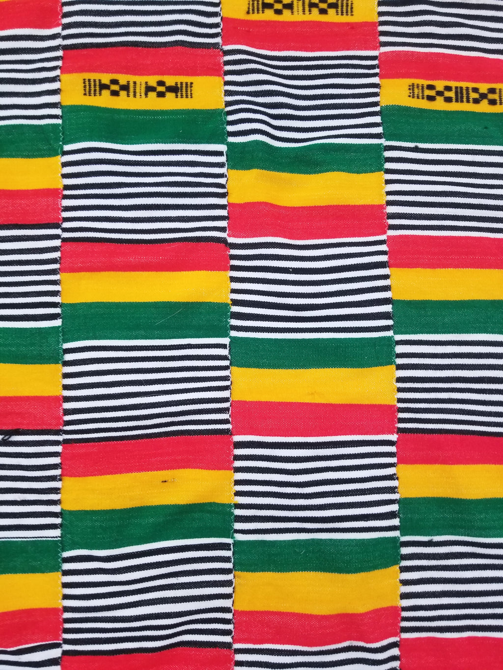 Vintage Traditional African Handwoven Kente Cloth Textile 184x118cm