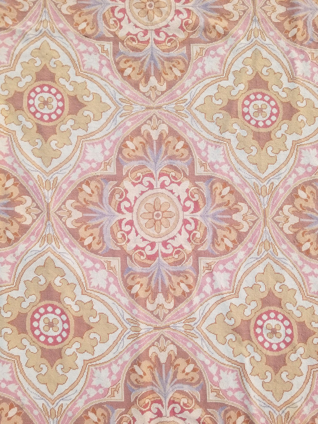Vintage French Aubusson Style Needlepoint Floral Medallions Rug Carpet 260x176cm