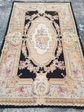 Antique French Aubusson Floral Wool Rug Carpet 268x169cm