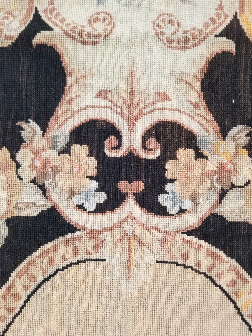 Antique French Aubusson Floral Wool Rug Carpet 268x169cm