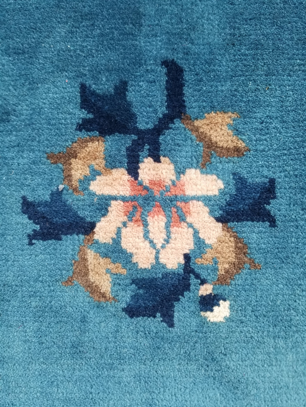 Antique Traditional Handmade Chinese Art Deco Wool Runner Rug 360x78cm