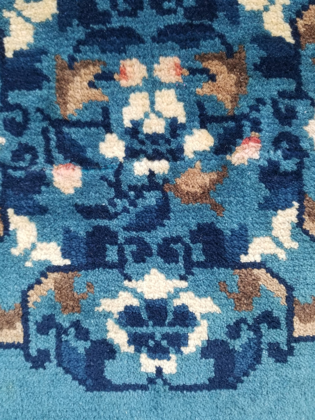 Antique Traditional Handmade Chinese Art Deco Wool Runner Rug 360x78cm