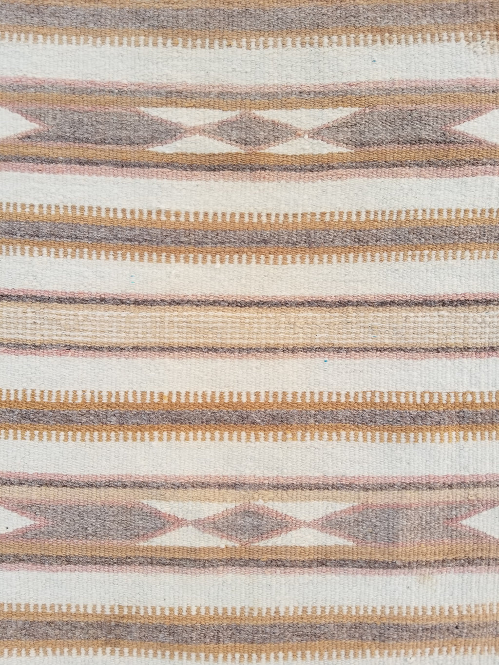 Vintage Traditional Handmade Native American Navajo Oriental Wool Rug 82x52cm