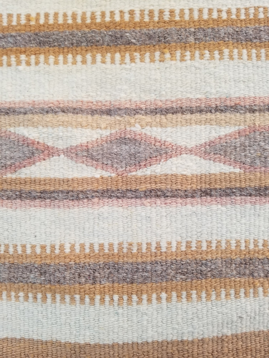 Vintage Traditional Handmade Native American Navajo Oriental Wool Rug 82x52cm