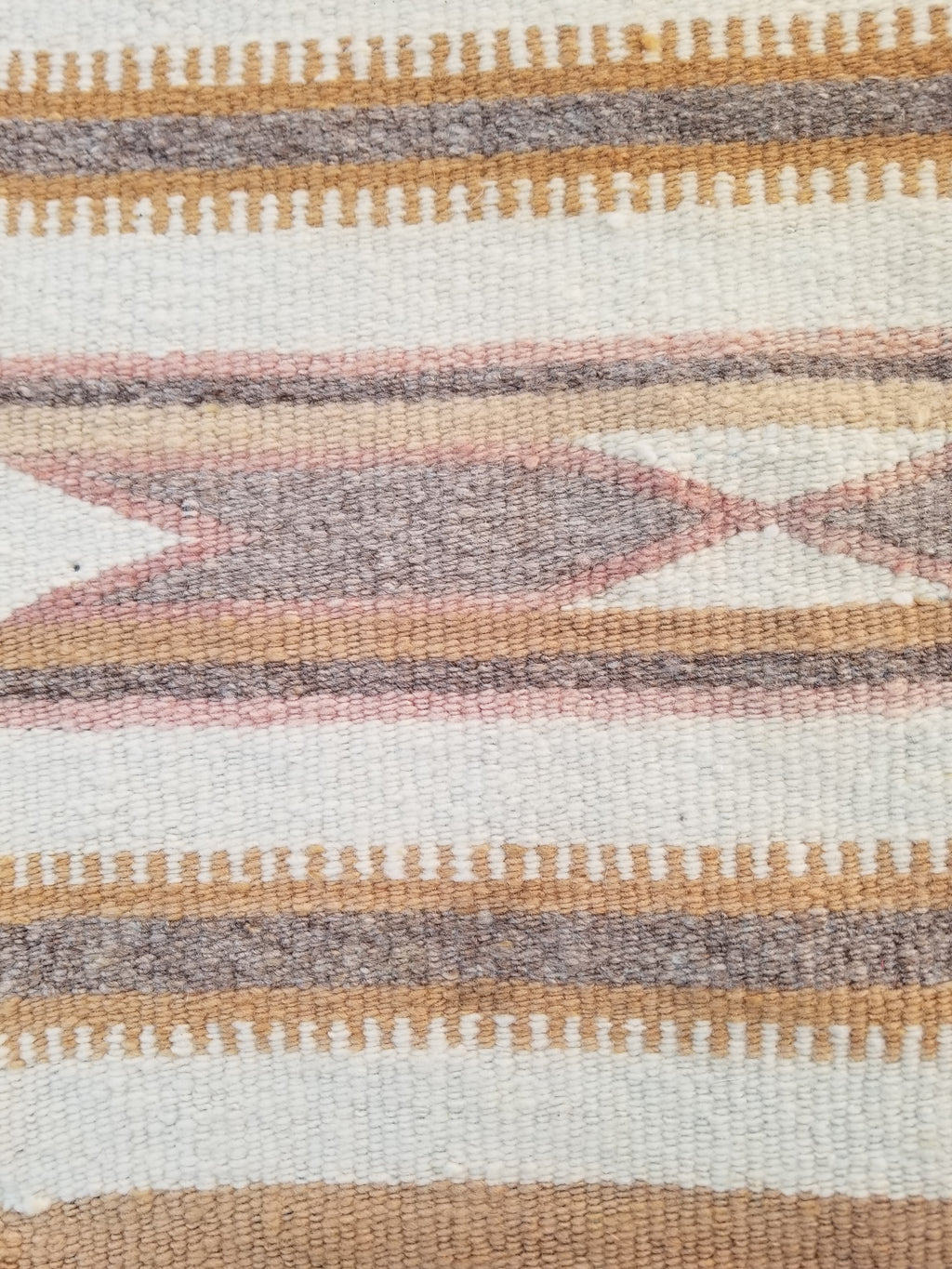 Vintage Traditional Handmade Native American Navajo Oriental Wool Rug 82x52cm