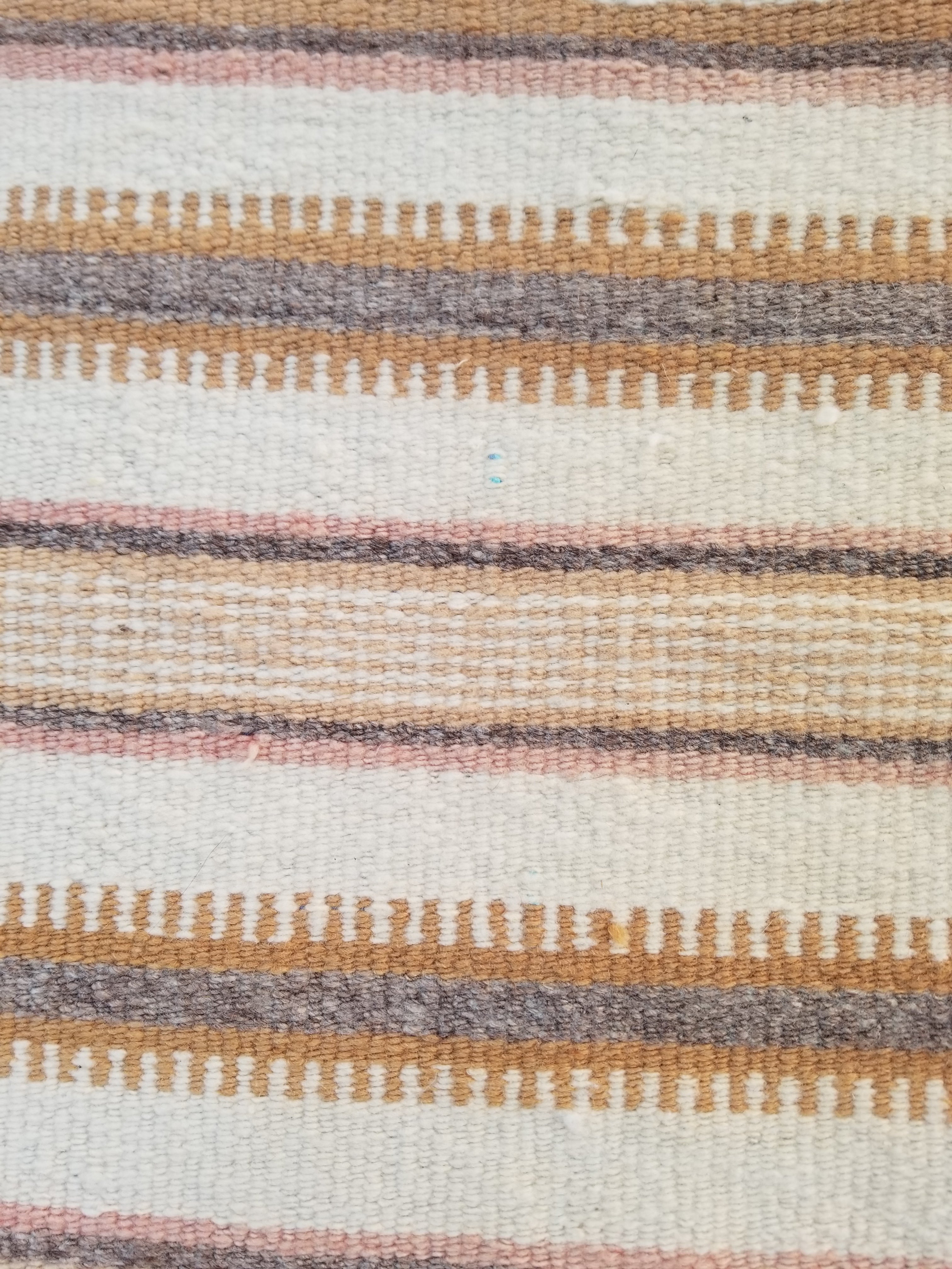 Vintage Traditional Handmade Native American Navajo Oriental Wool Rug 82x52cm