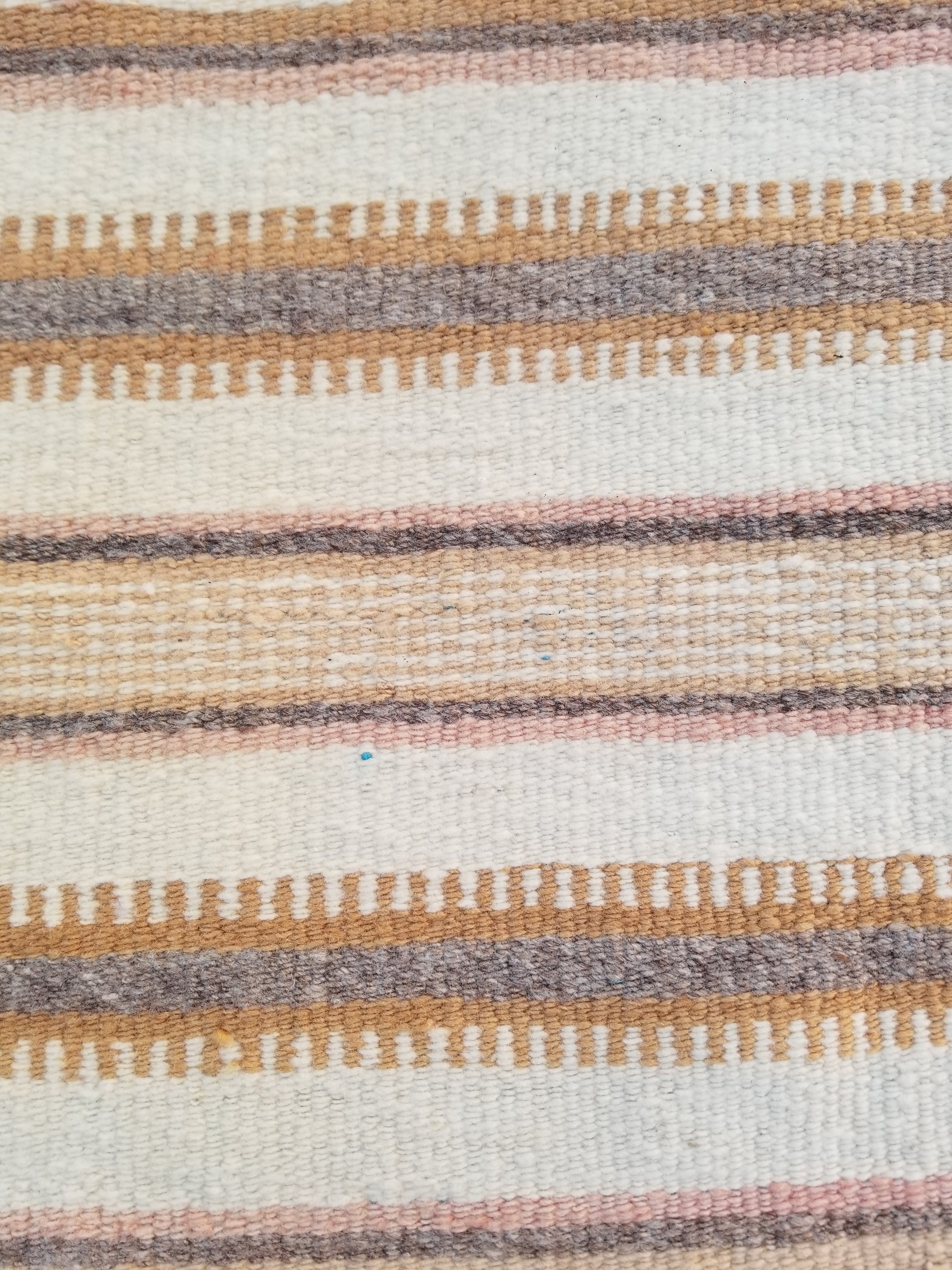 Vintage Traditional Handmade Native American Navajo Oriental Wool Rug 82x52cm