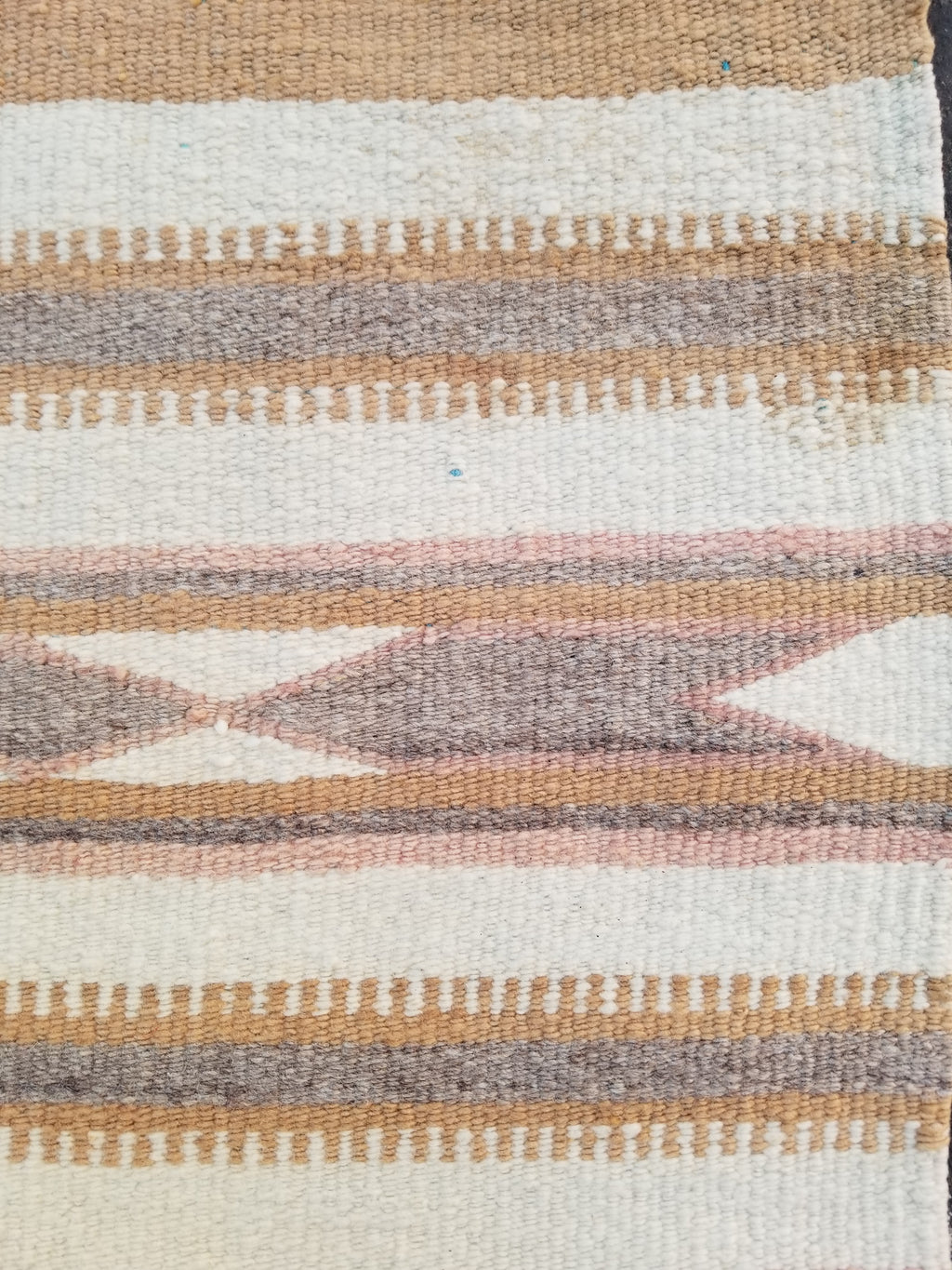 Vintage Traditional Handmade Native American Navajo Oriental Wool Rug 82x52cm