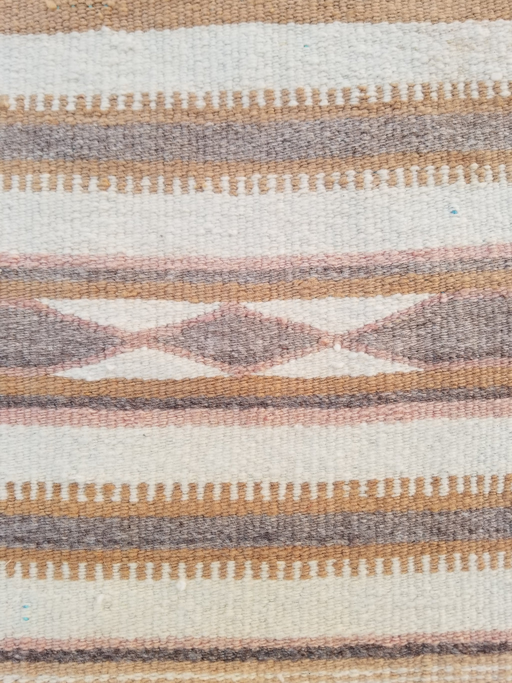Vintage Traditional Handmade Native American Navajo Oriental Wool Rug 82x52cm