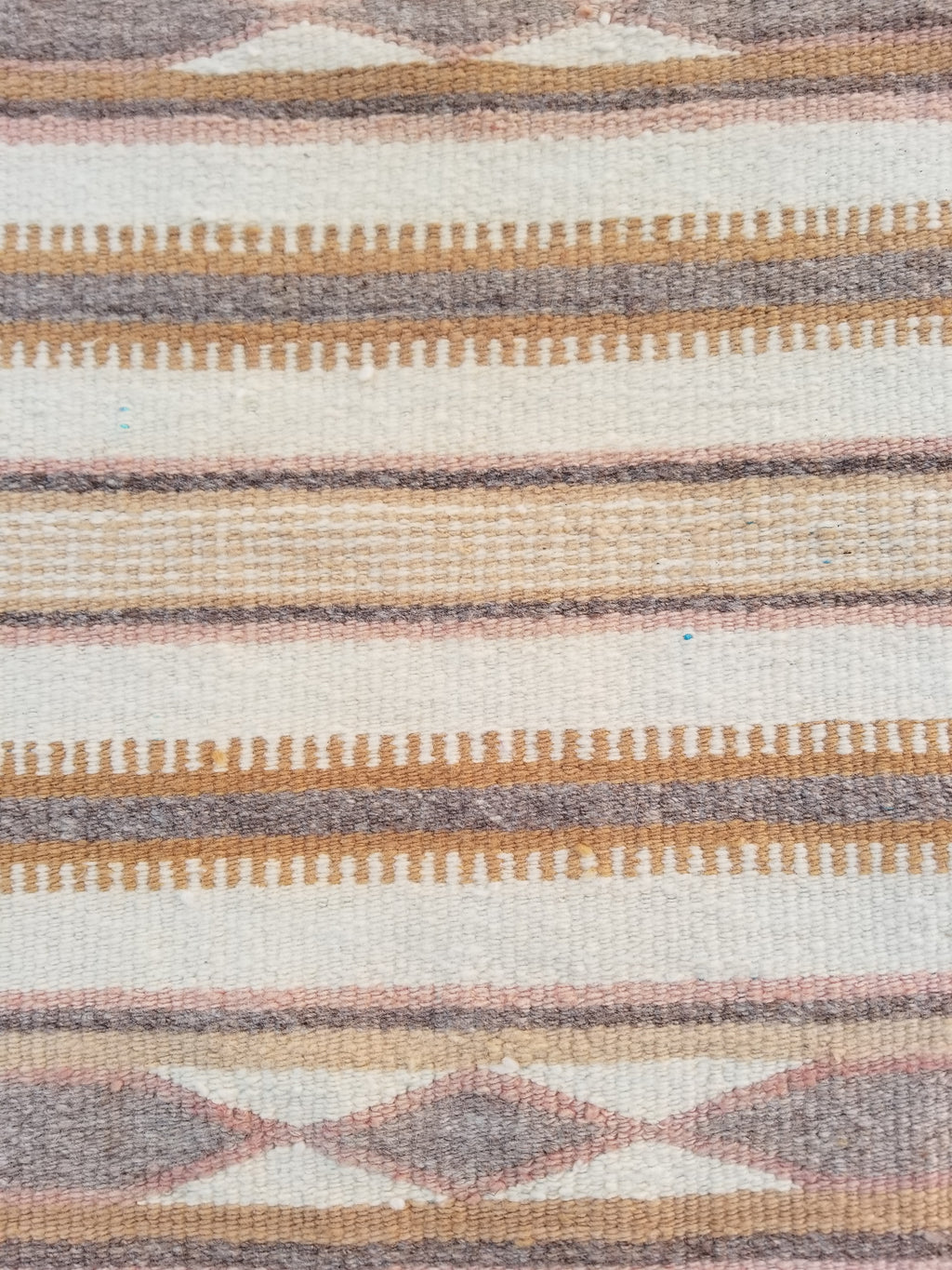 Vintage Traditional Handmade Native American Navajo Oriental Wool Rug 82x52cm