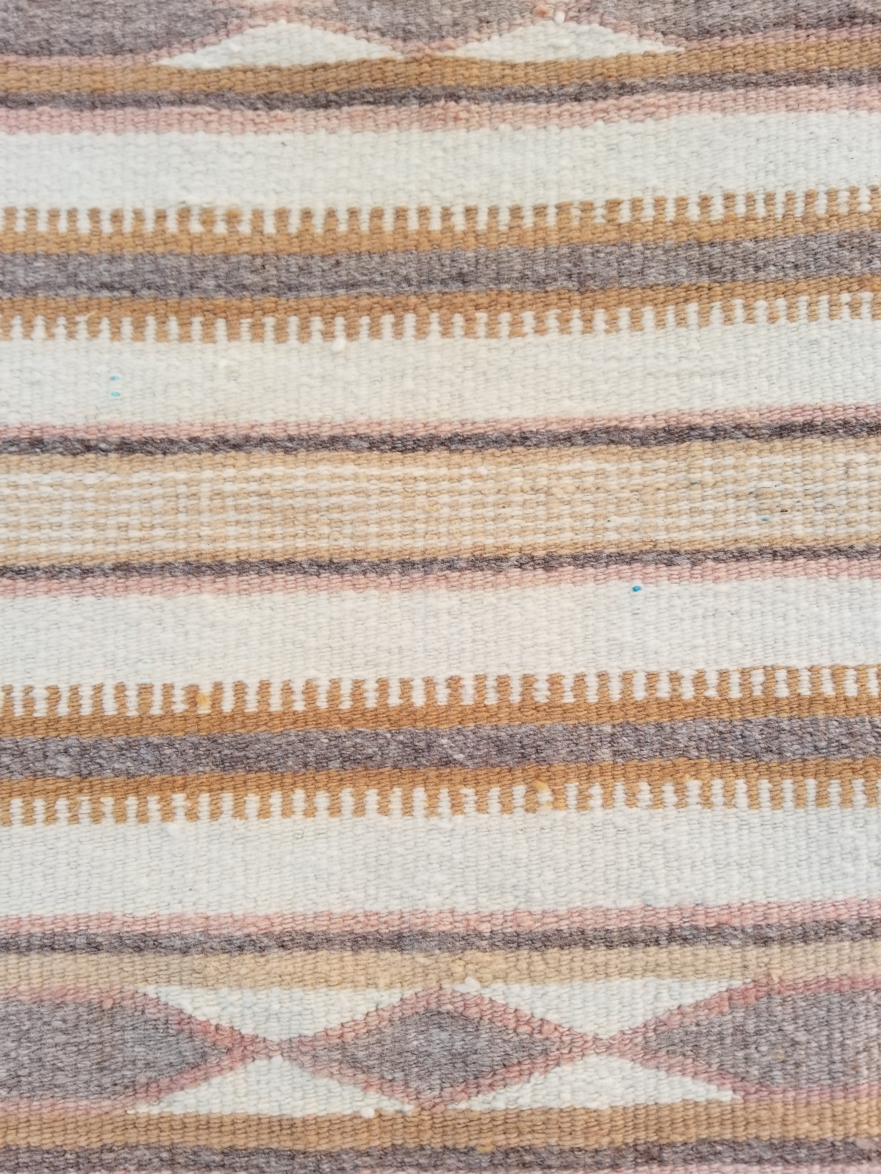 Vintage Traditional Handmade Native American Navajo Oriental Wool Rug 82x52cm