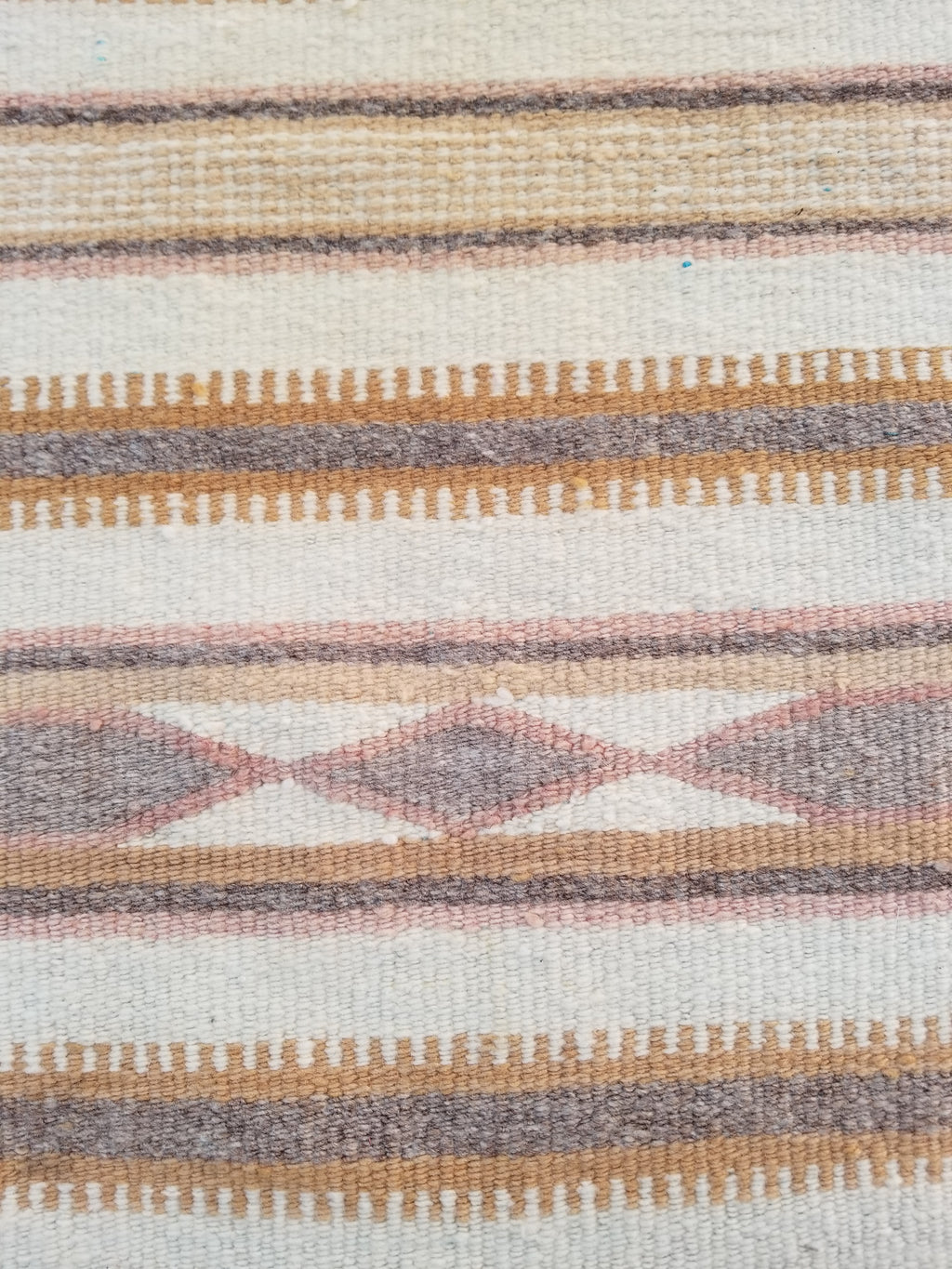 Vintage Traditional Handmade Native American Navajo Oriental Wool Rug 82x52cm