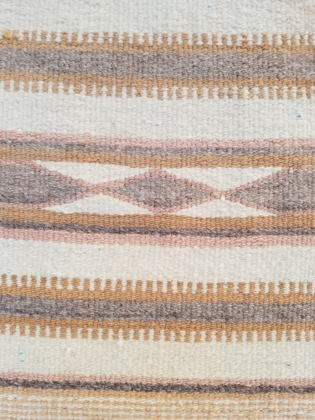 Vintage Traditional Handmade Native American Navajo Oriental Wool Rug 82x52cm