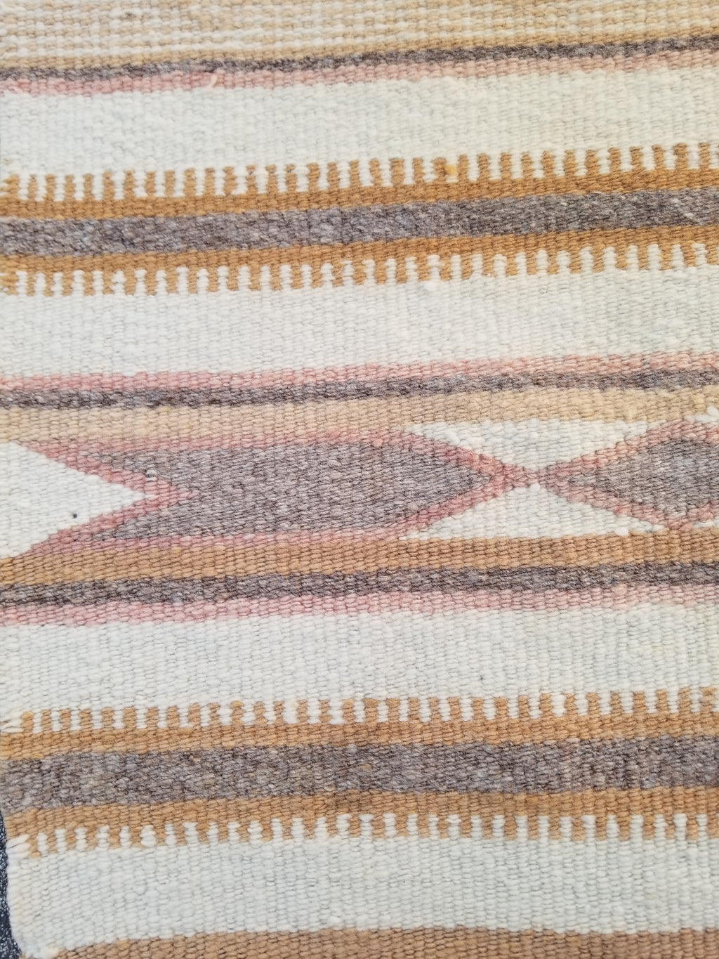 Vintage Traditional Handmade Native American Navajo Oriental Wool Rug 82x52cm