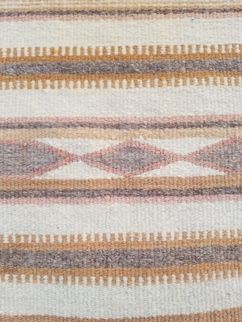 Vintage Traditional Handmade Native American Navajo Oriental Wool Rug 82x52cm