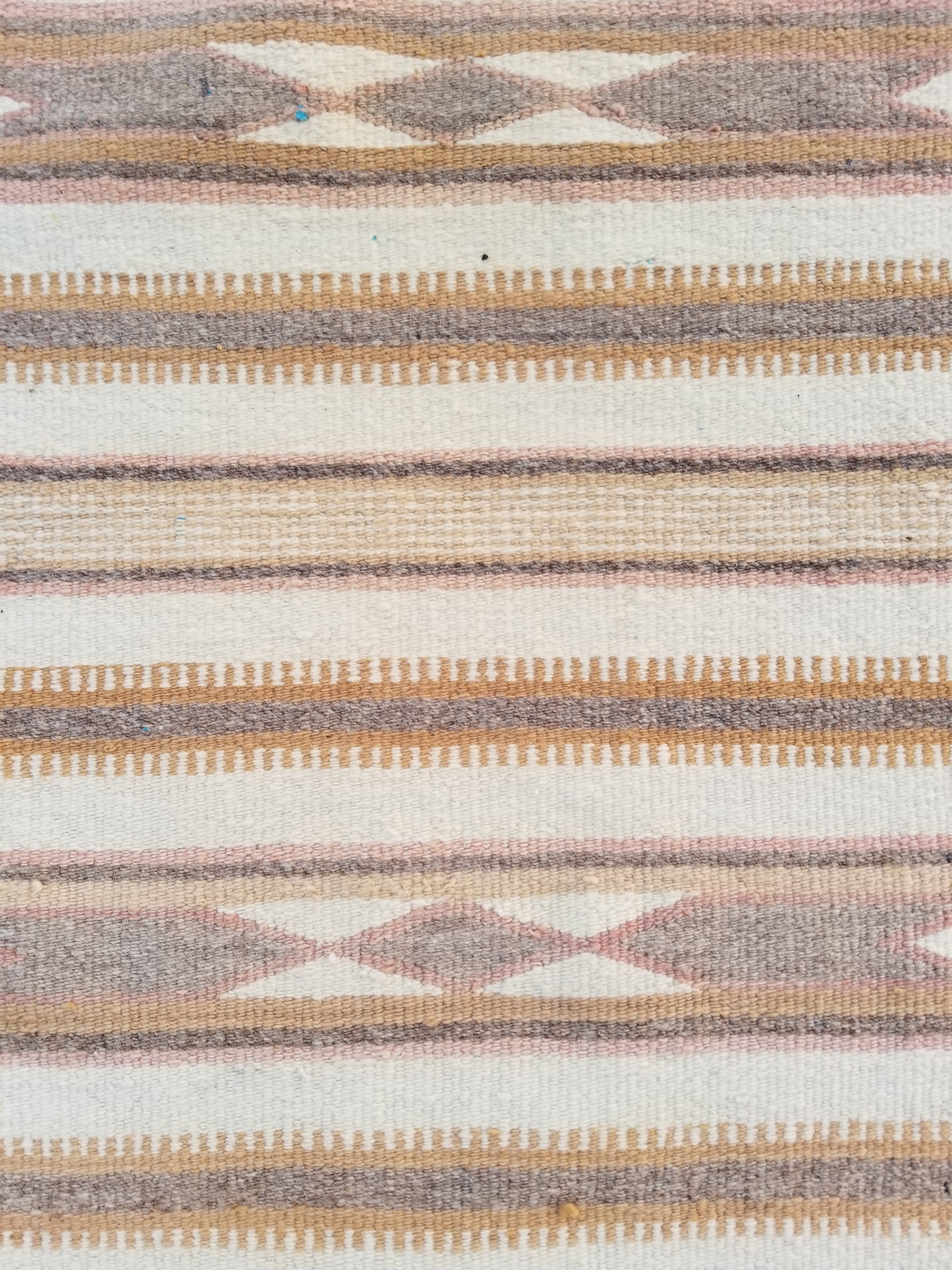 Vintage Traditional Handmade Native American Navajo Oriental Wool Rug 82x52cm