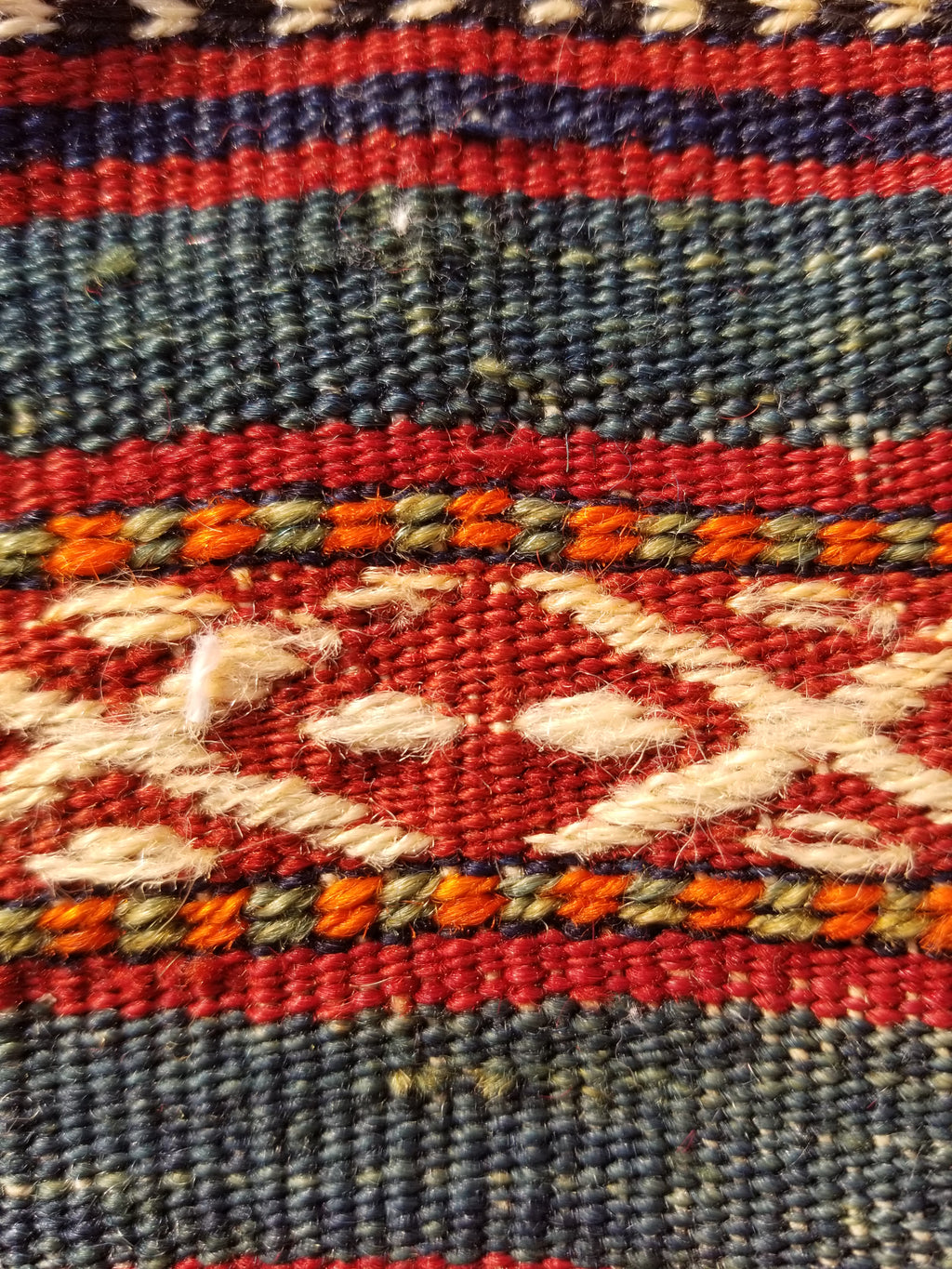 Antique Traditional Handmade Wool Moroccan Style Multicolor Kilim 220x160cm