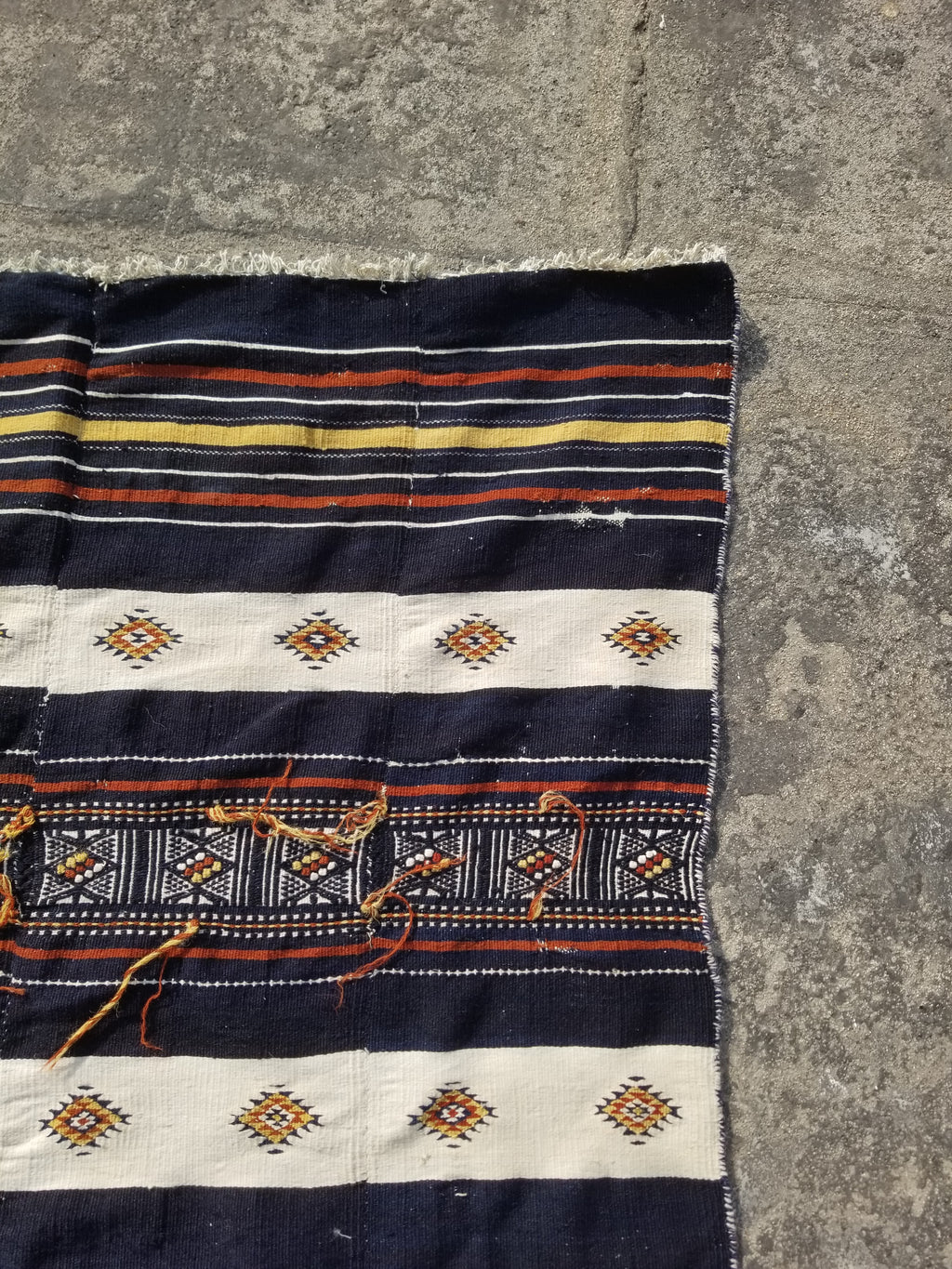 Antique Traditional Handmade African Arkilla Kerka Fulani Wedding Kilim 250x187c