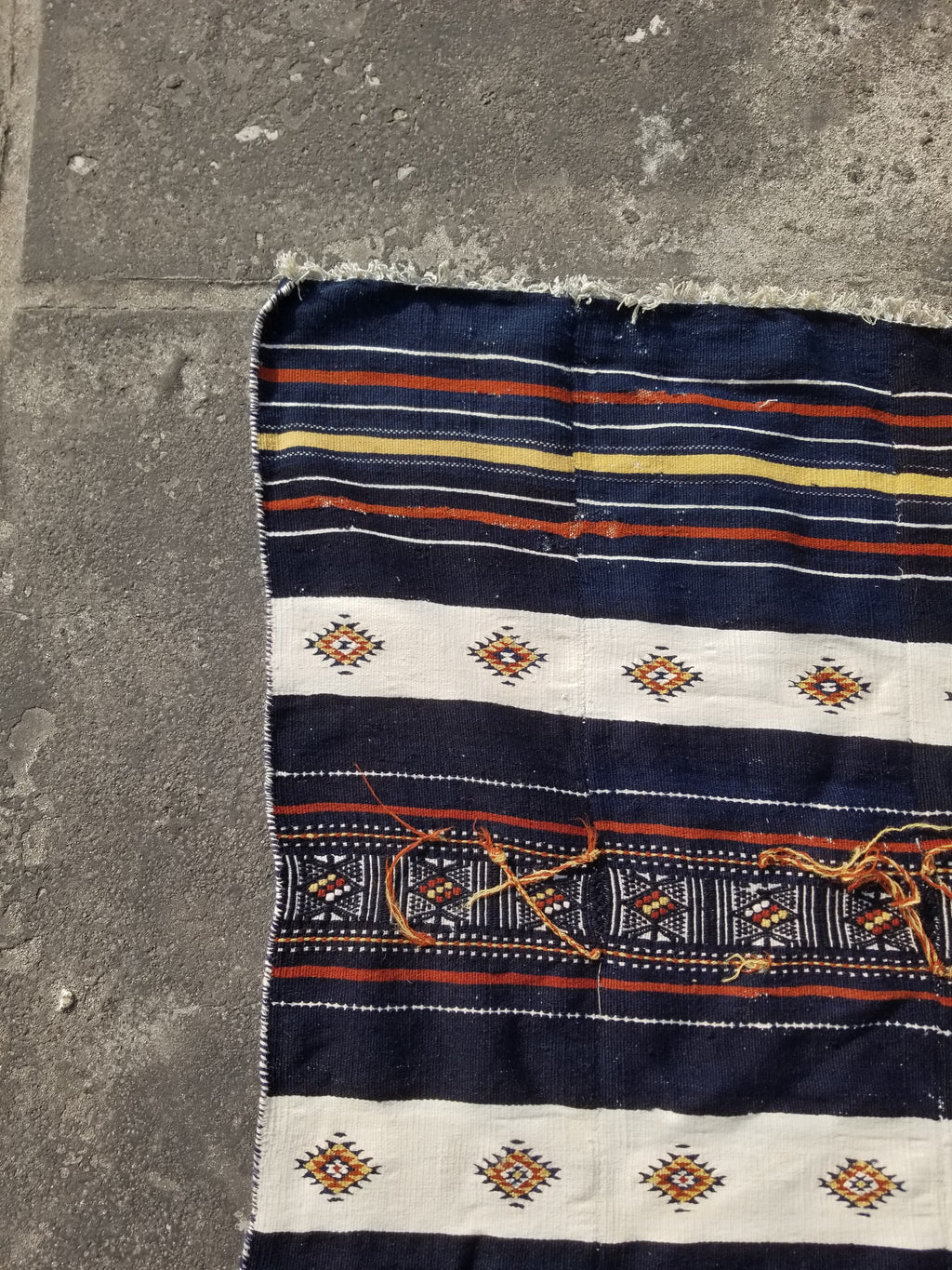 Antique Traditional Handmade African Arkilla Kerka Fulani Wedding Kilim 250x187c