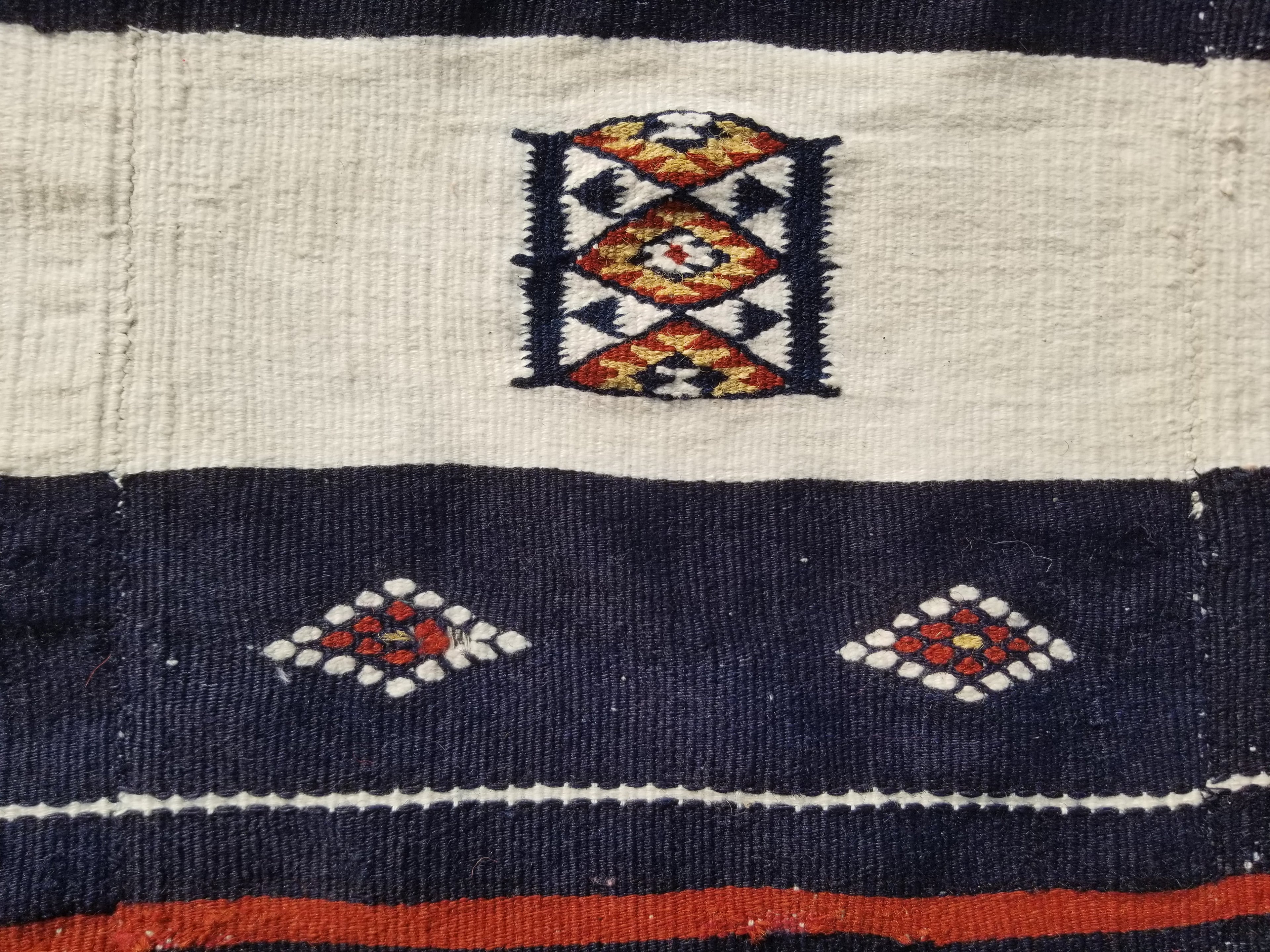 Antique Traditional Handmade African Arkilla Kerka Fulani Wedding Kilim 250x187c