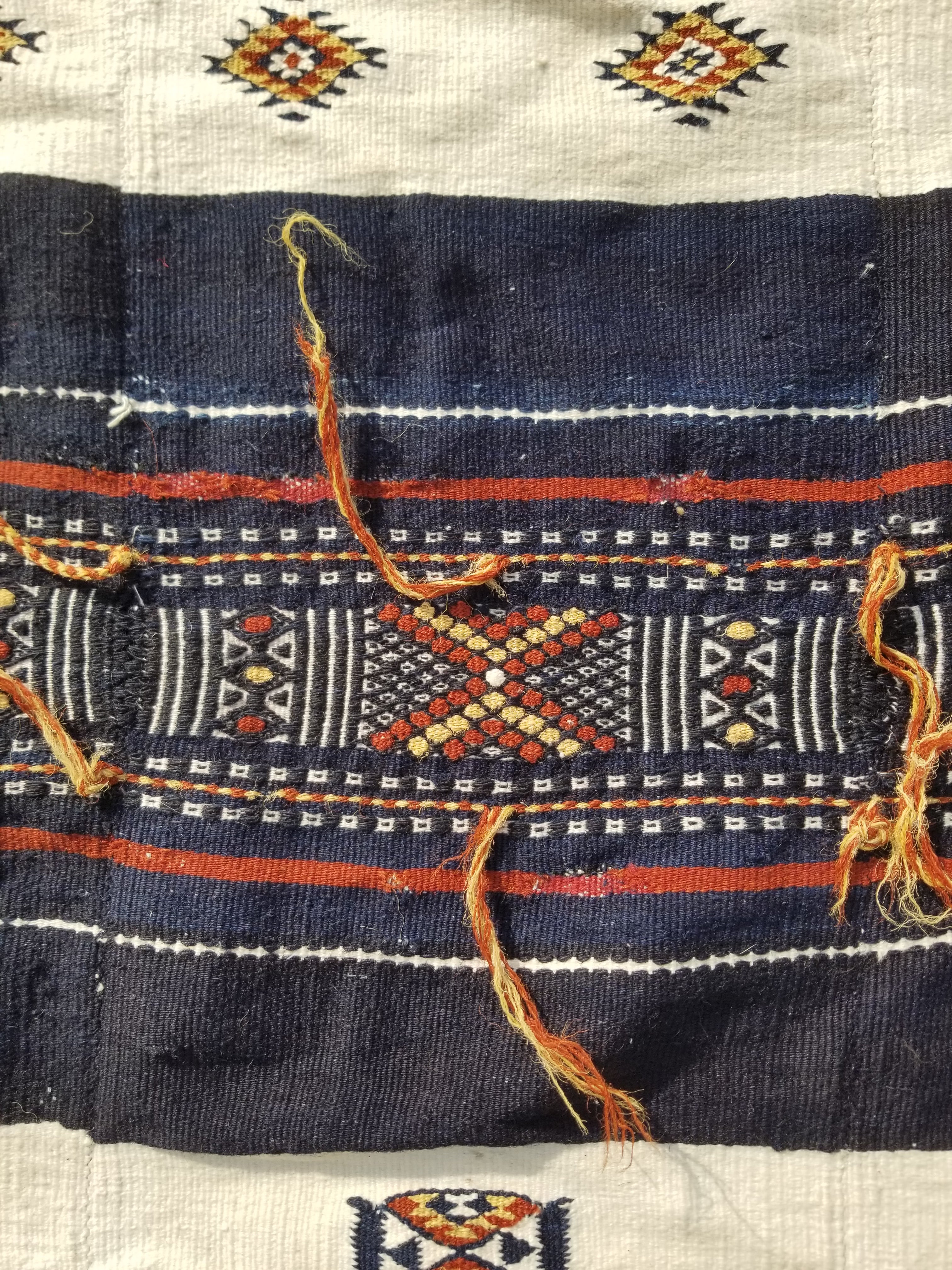 Antique Traditional Handmade African Arkilla Kerka Fulani Wedding Kilim 250x187c