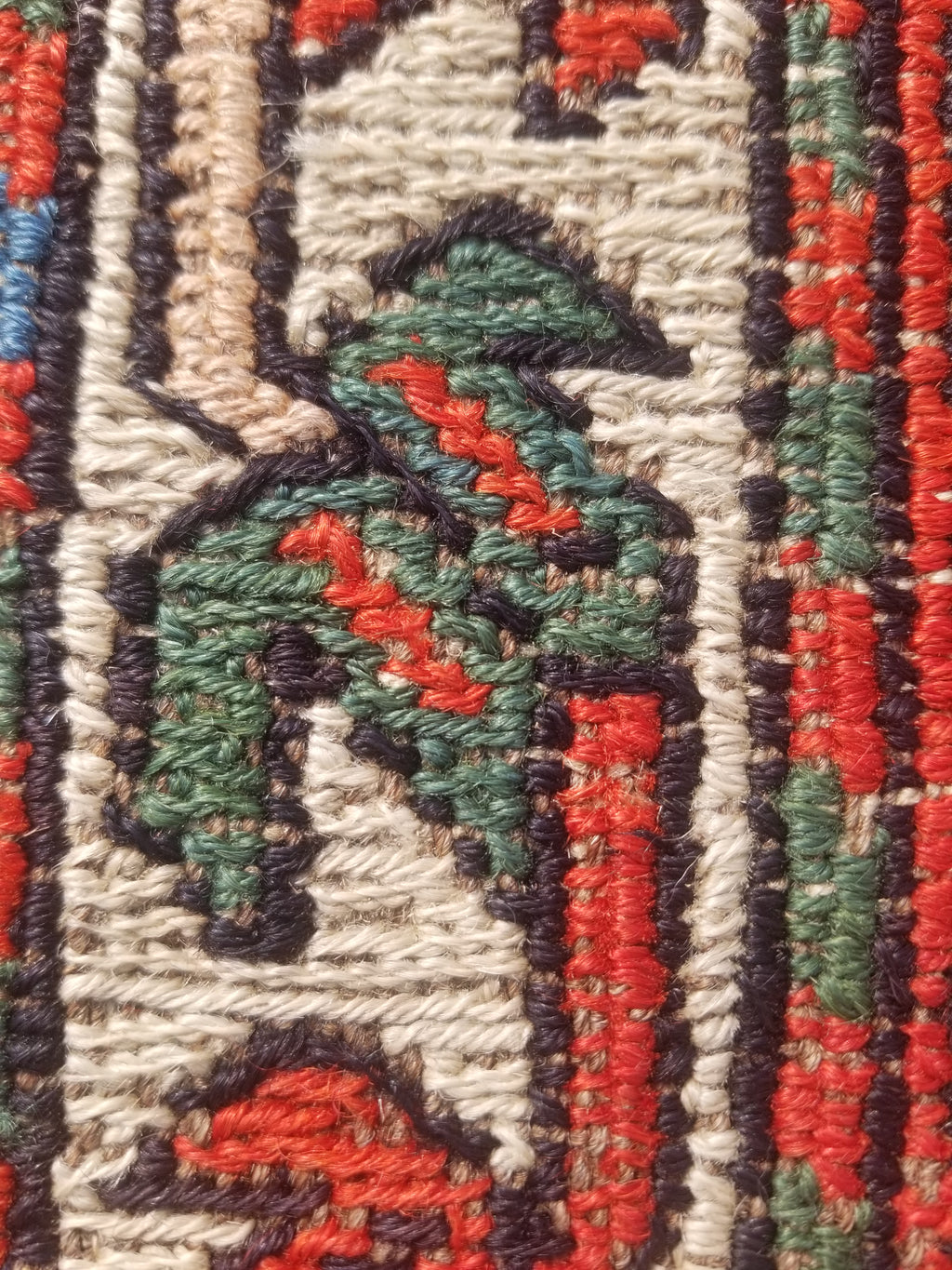 Antique Traditional Handmade Caucasian Kazak Wool Multicolor Kilim 259x170cm