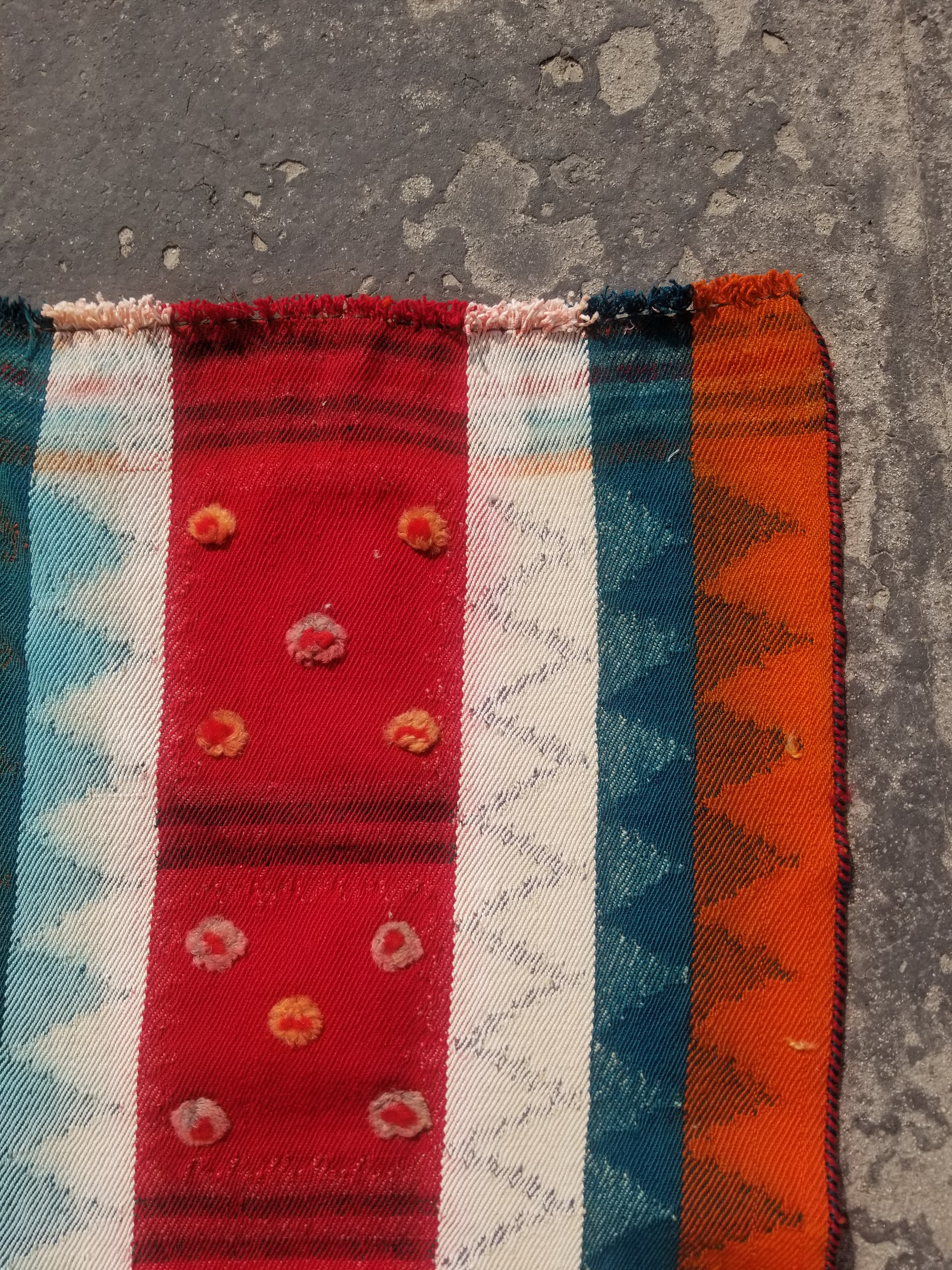 Vintage Traditional Handmade Tribal Nomadic Wool Multicolor Kilim 186x153cm