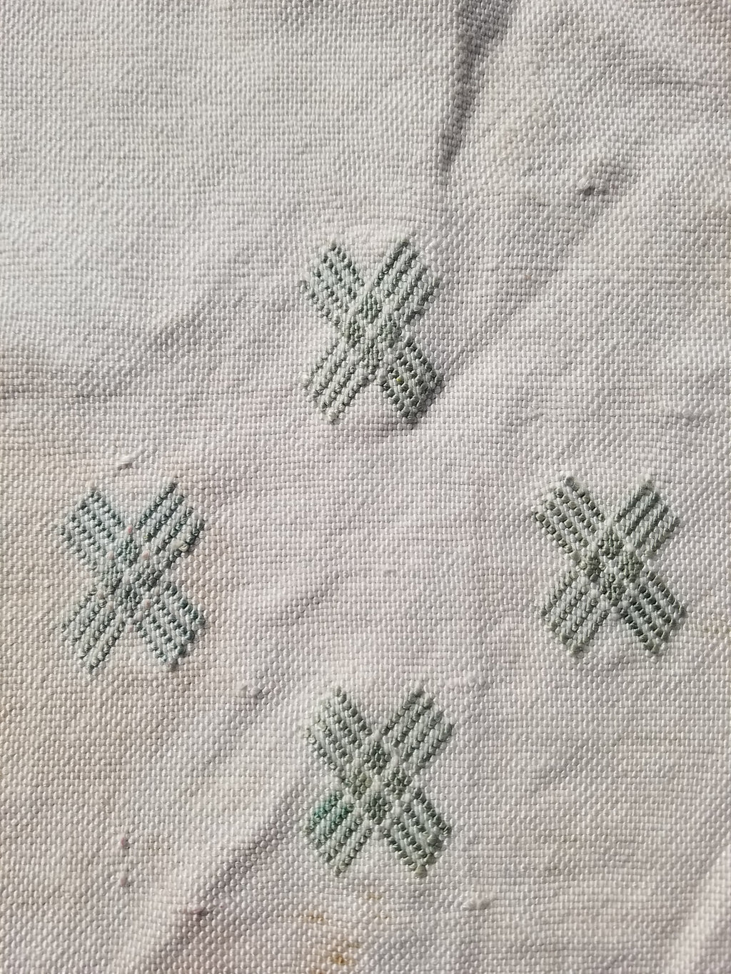 Vintage Traditional Handmade Moroccan Sabra Silk Kilim 225x120cm