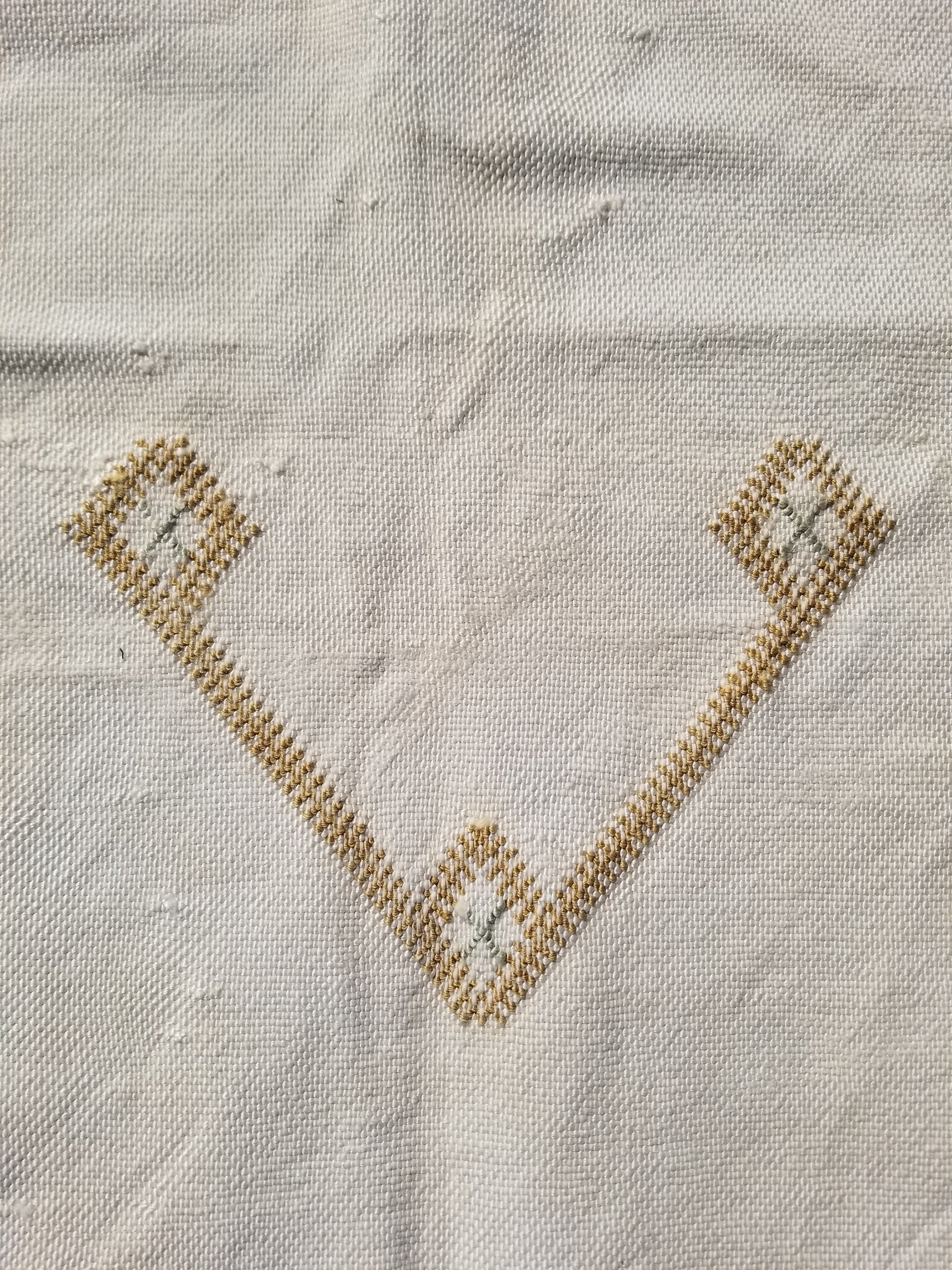 Vintage Traditional Handmade Moroccan Sabra Silk Kilim 225x120cm