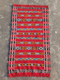 Vintage Traditional Handmade Moroccan Berber Wool Kilim Rug 143x75cms