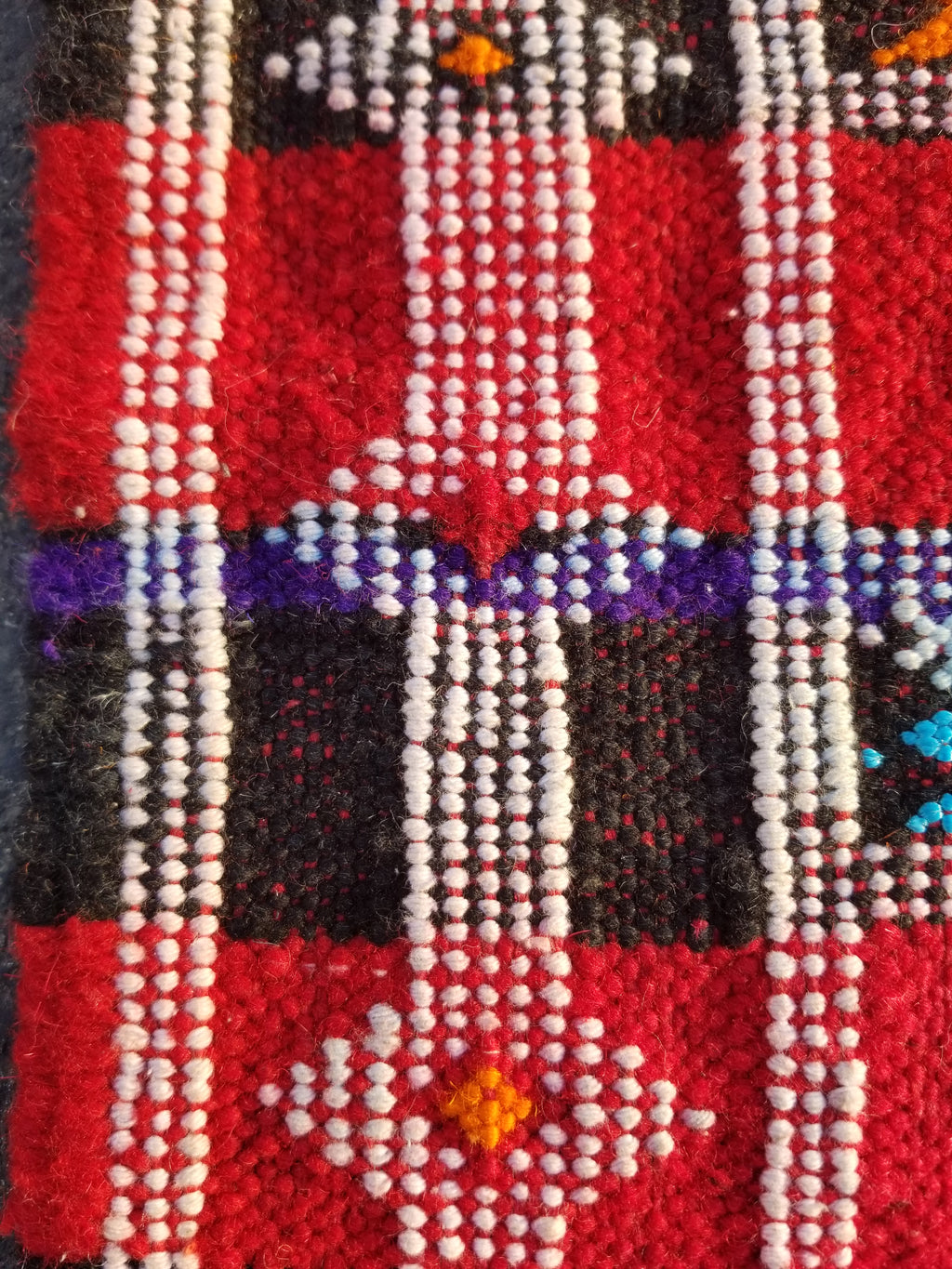 Vintage Traditional Handmade Moroccan Berber Wool Kilim Rug 143x75cms