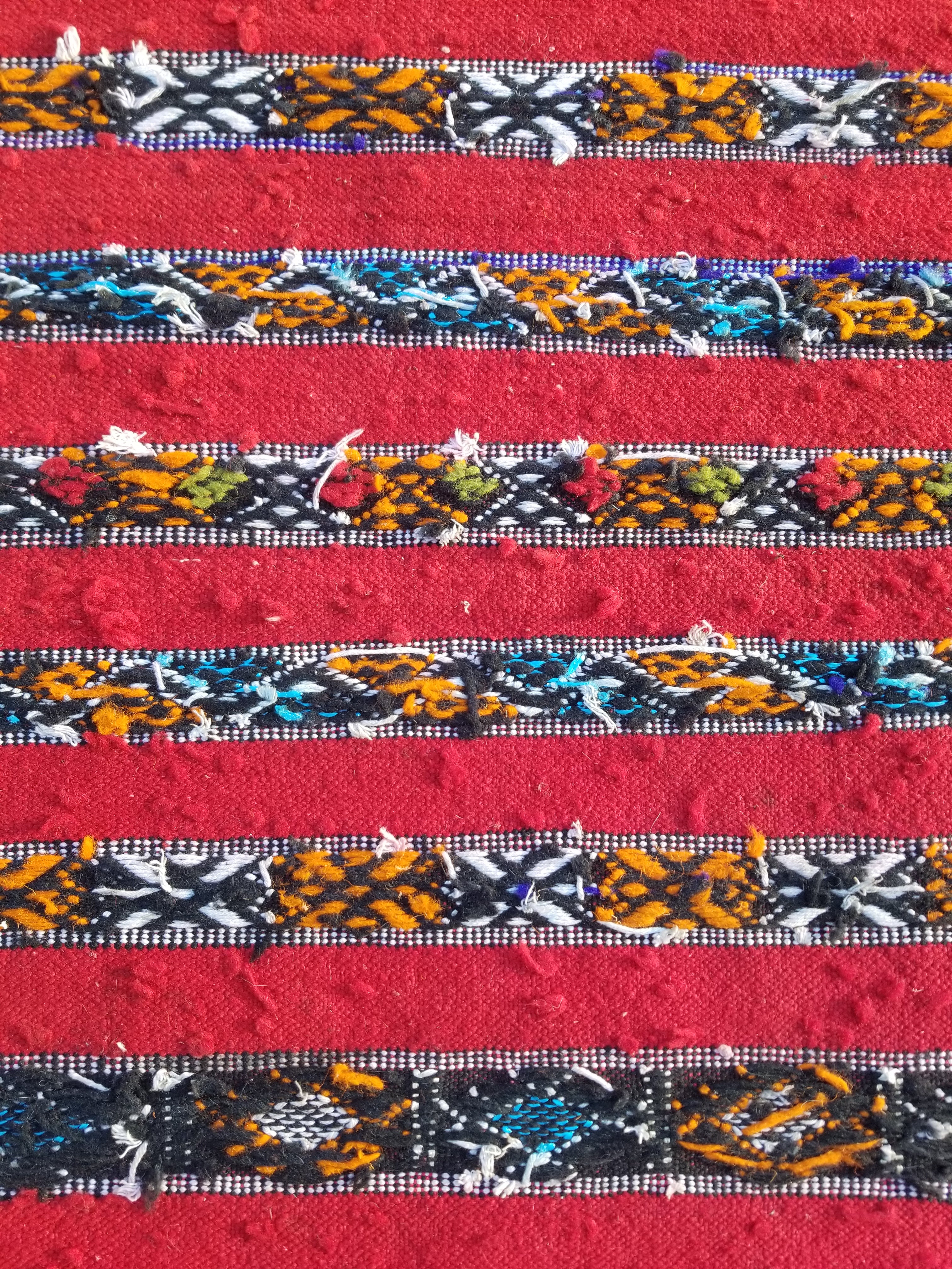 Vintage Traditional Handmade Moroccan Berber Wool Kilim Rug 143x75cms
