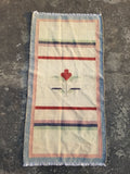 Vintage Traditional Handmade Scandinavian Flatweave Wool Kilim Rug 124x64cm