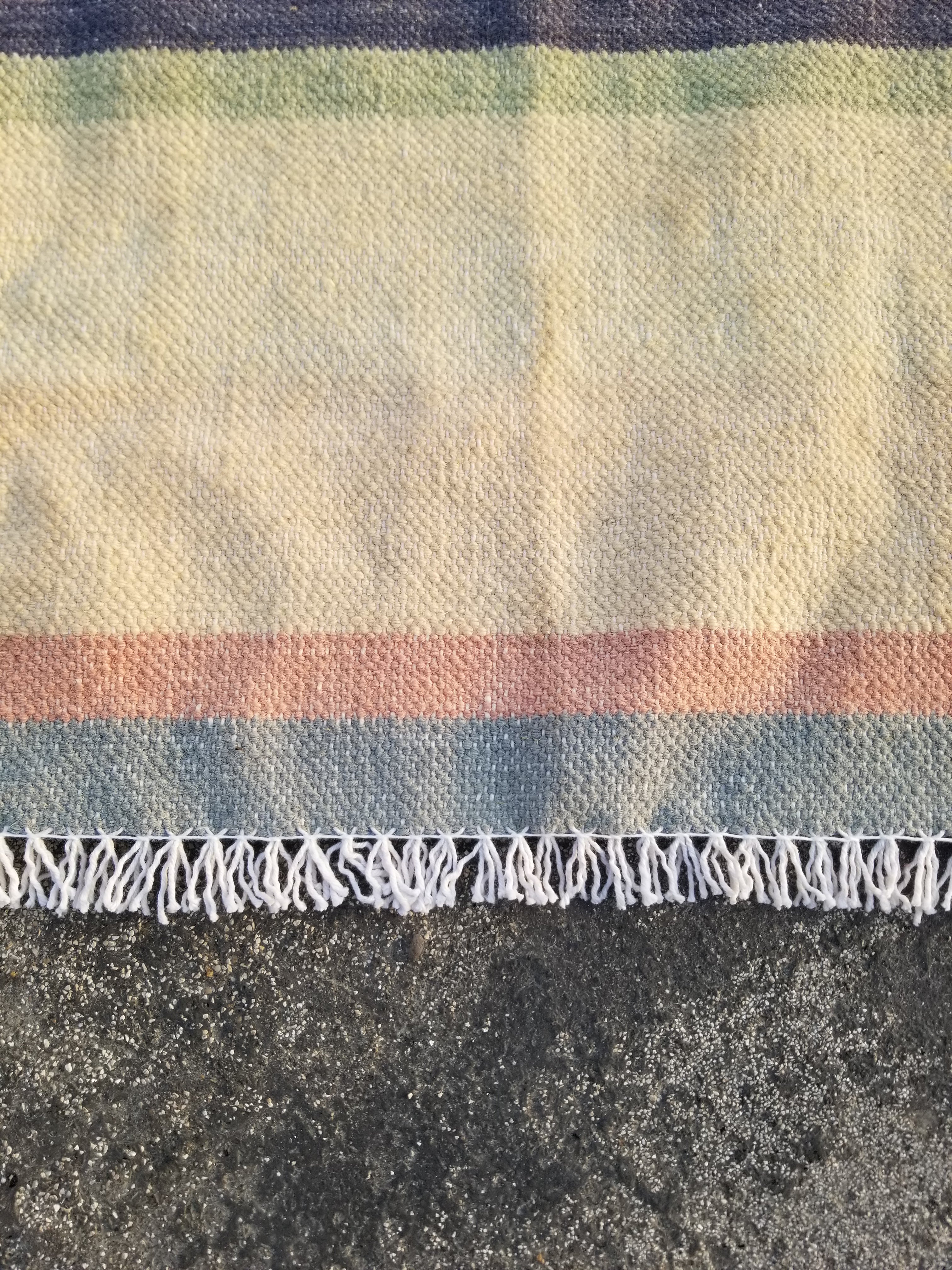 Vintage Traditional Handmade Scandinavian Flatweave Wool Kilim Rug 124x64cm
