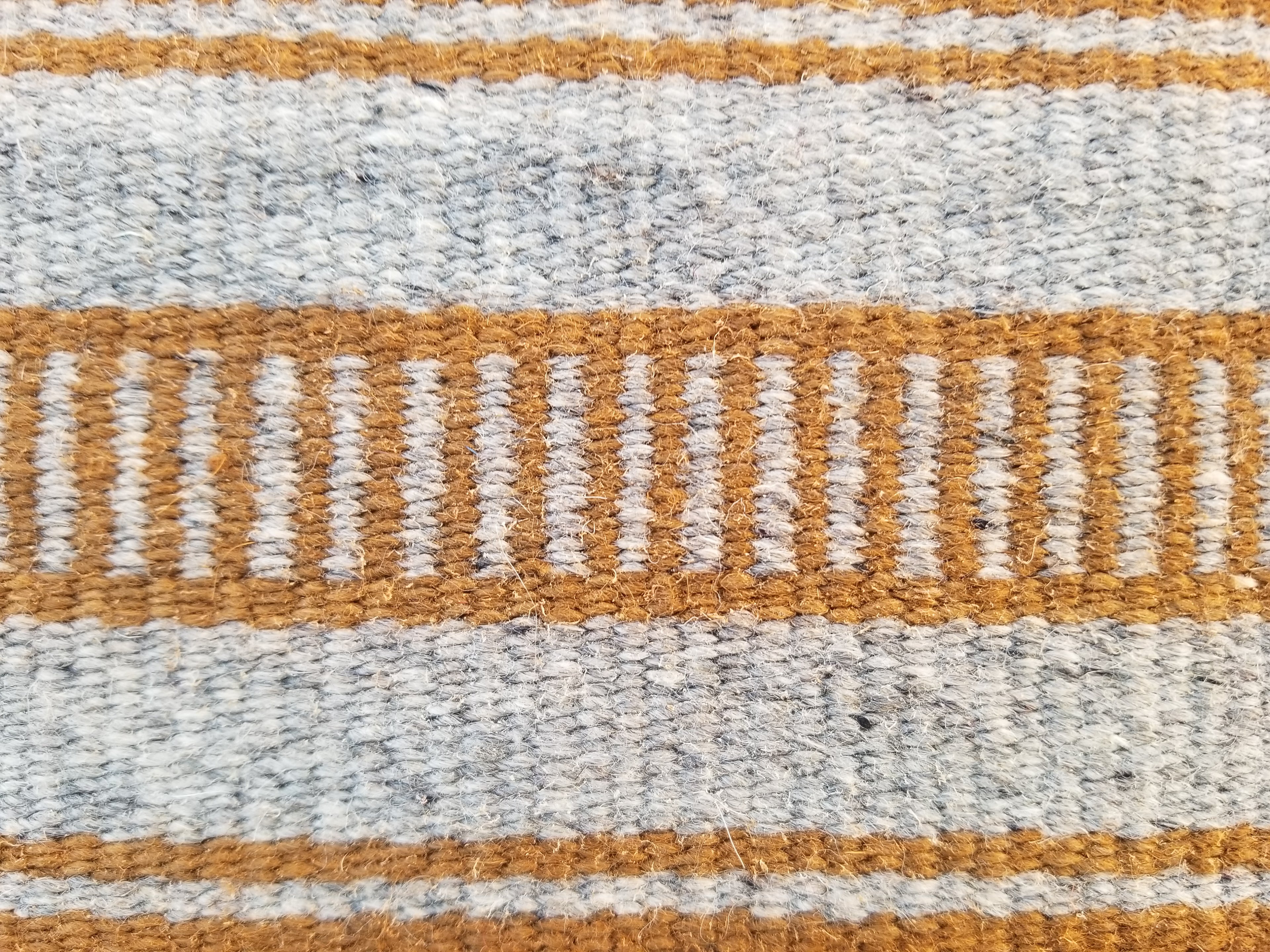 Vintage Handmade Southwestern Navajo-Style Flatweave Wool Kilim Rug 146x64cms