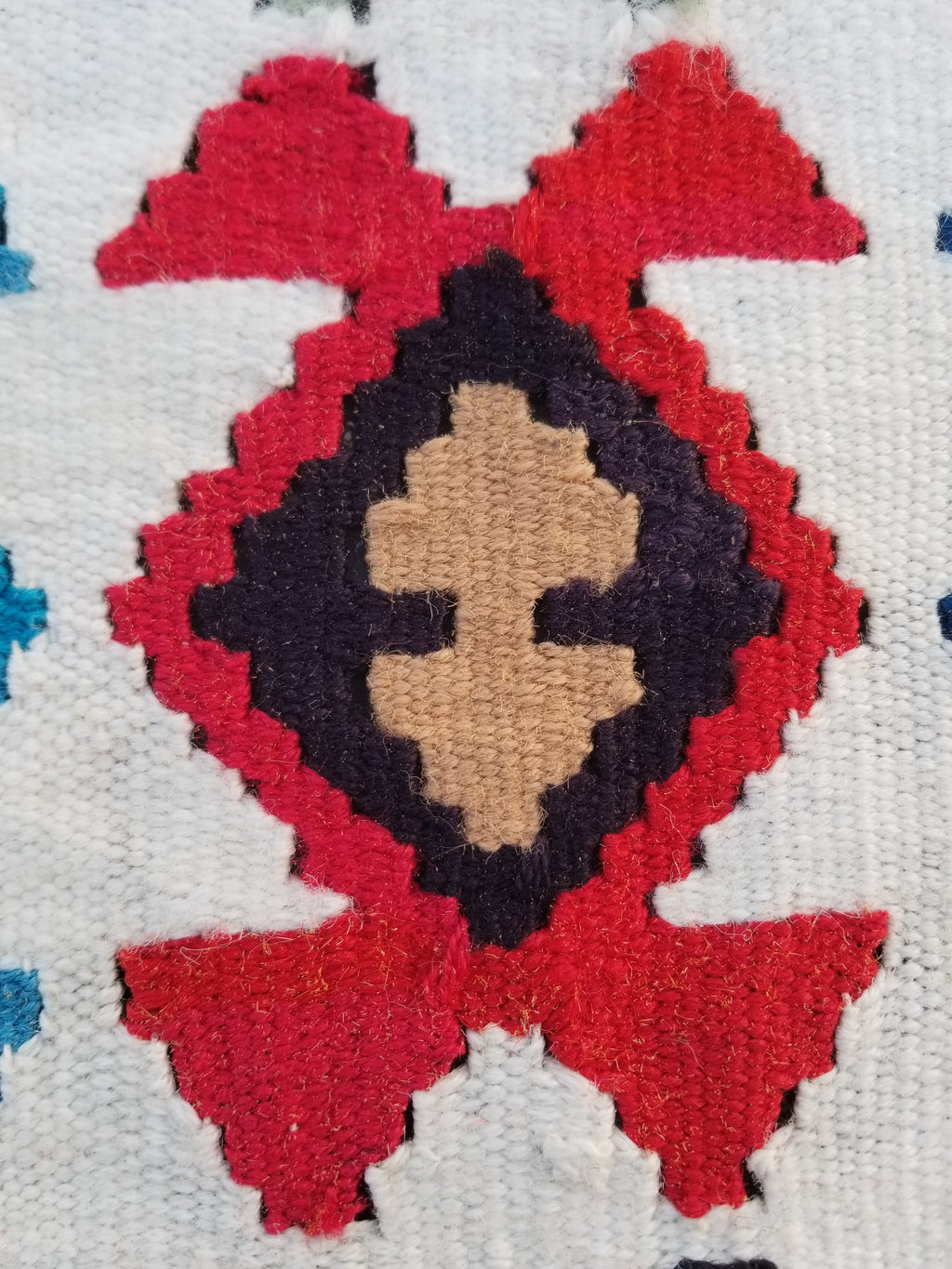 Vintage Handmade Turkish Anatolian Flatweave Wool Kilim Rug 186x96cms