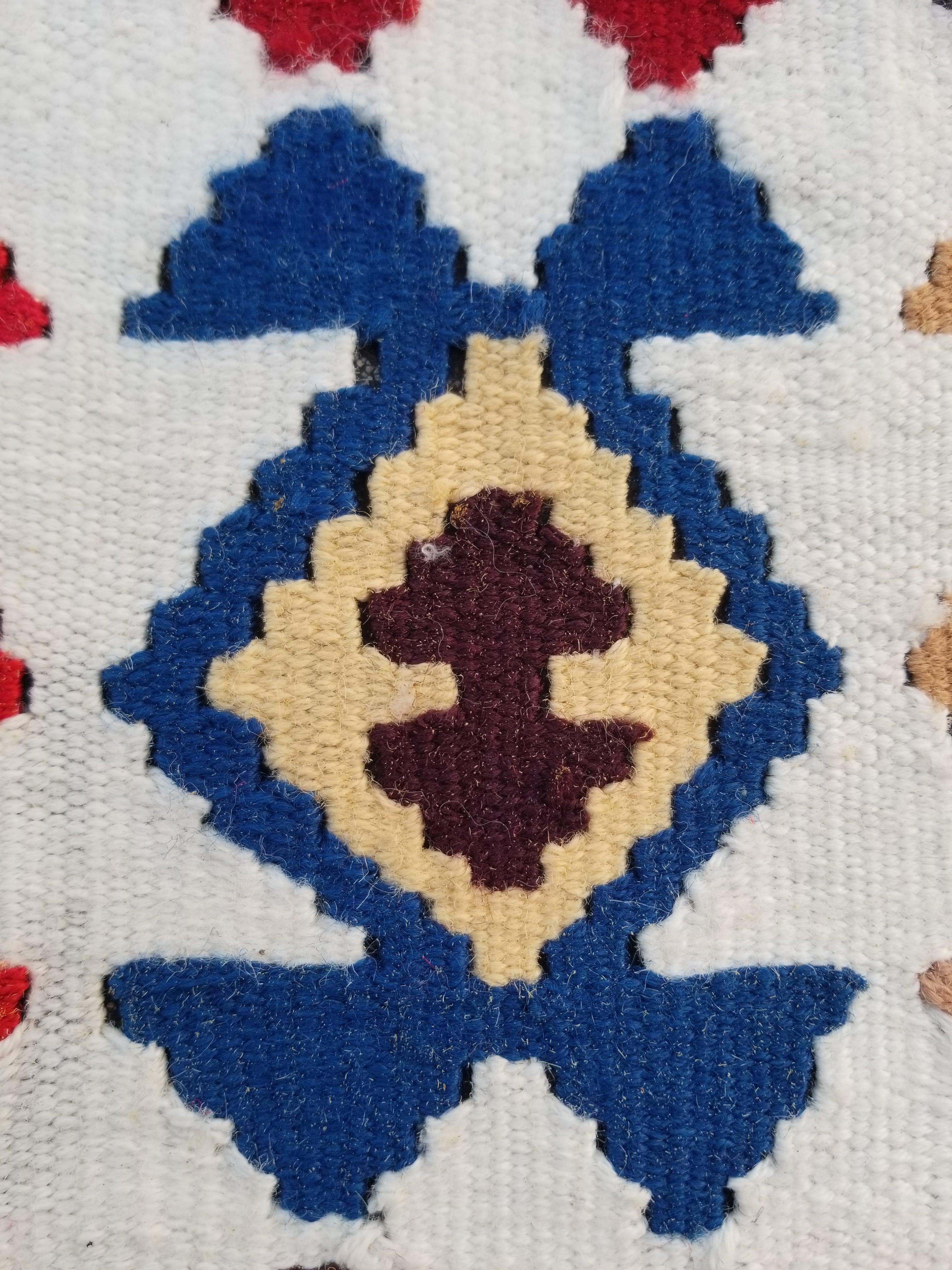 Vintage Handmade Turkish Anatolian Flatweave Wool Kilim Rug 186x96cms