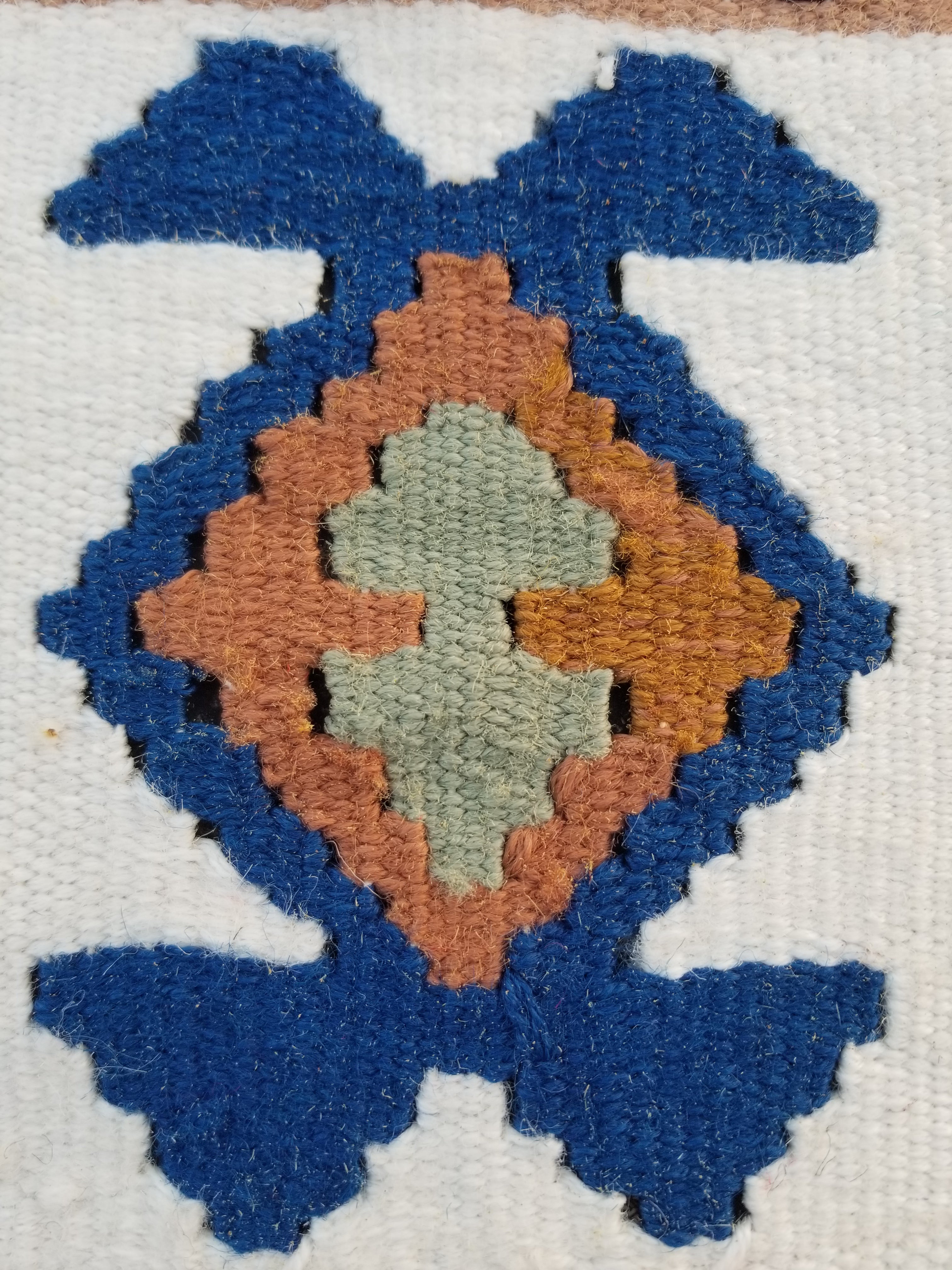 Vintage Handmade Turkish Anatolian Flatweave Wool Kilim Rug 186x96cms